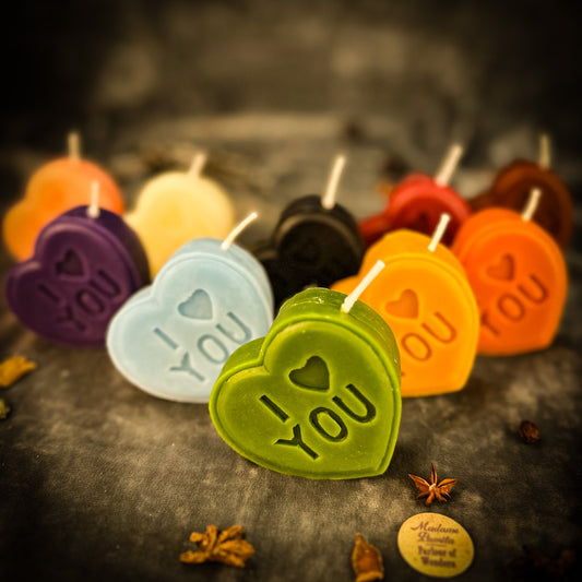 Beeswax I Love You Spell Candle - Sweet Romance Magic