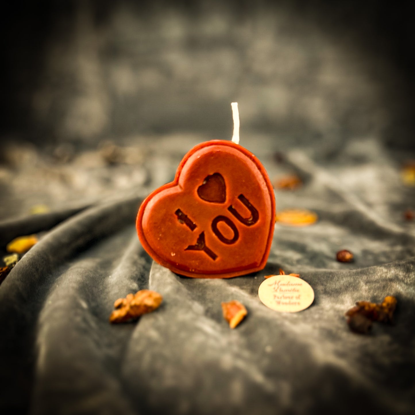Brown I Love You Candle