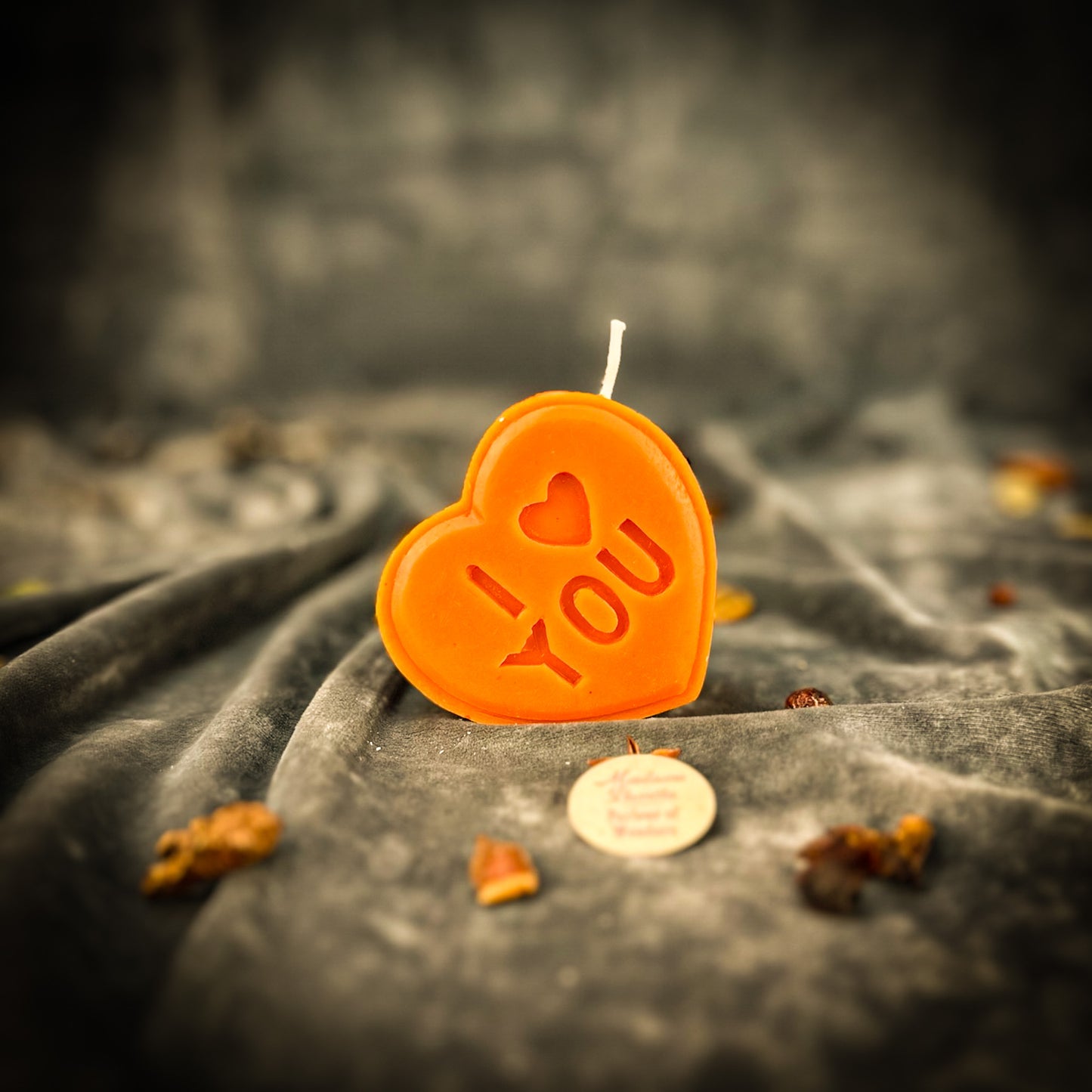 Orange I Love You Candle