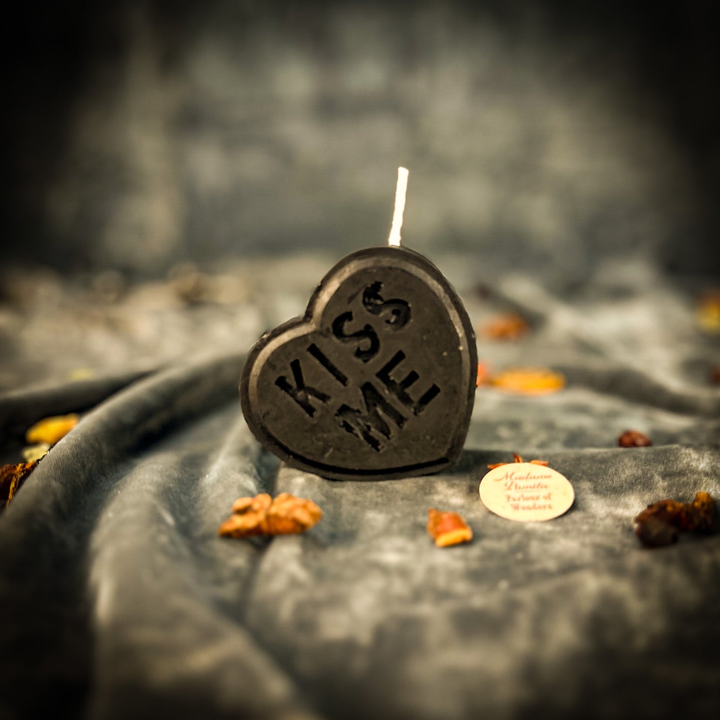 Black Kiss Me Spell Candle 