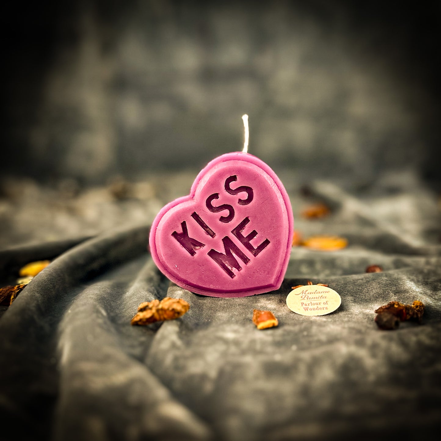 Purple Kiss Me Candle 