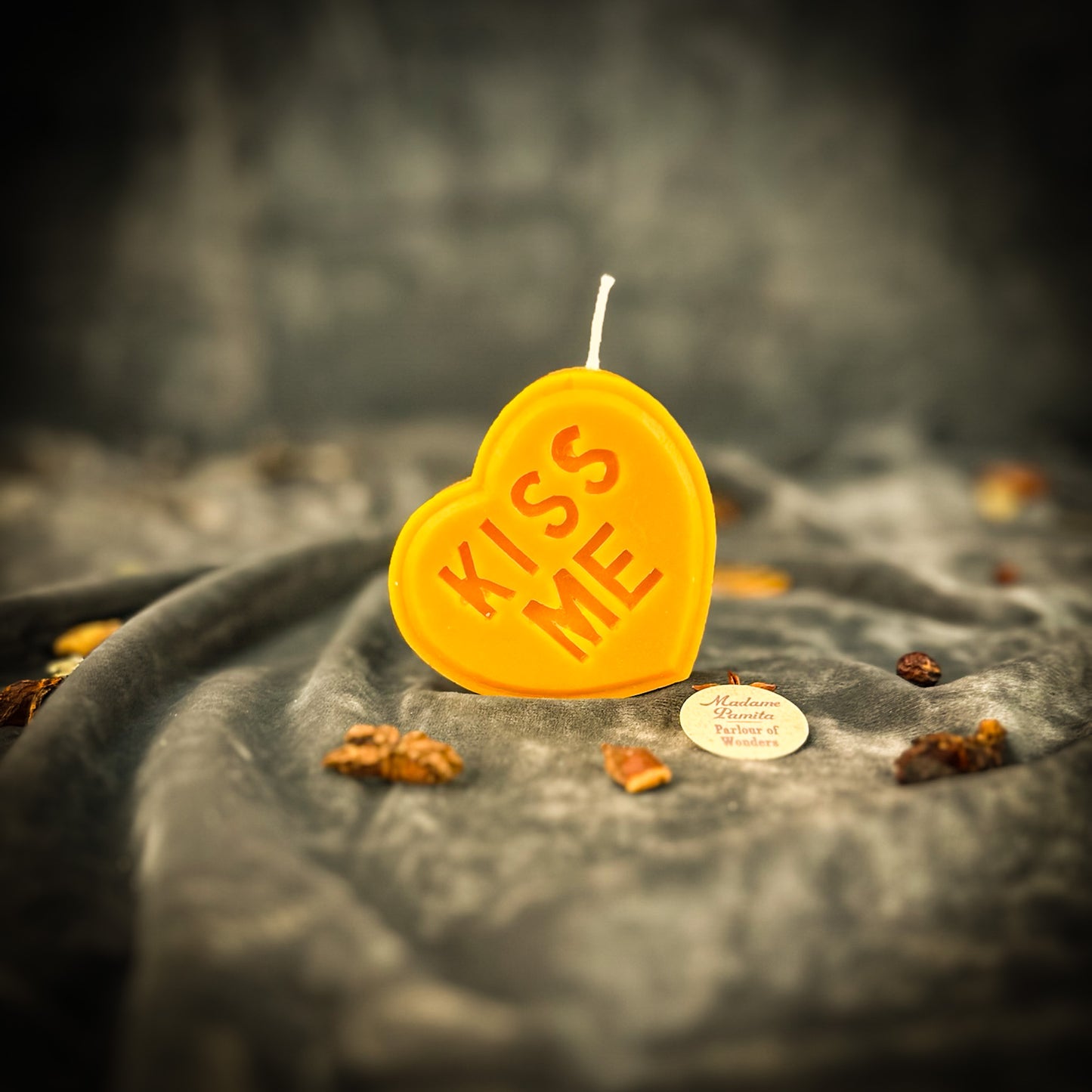 Yellow Kiss Me Candle