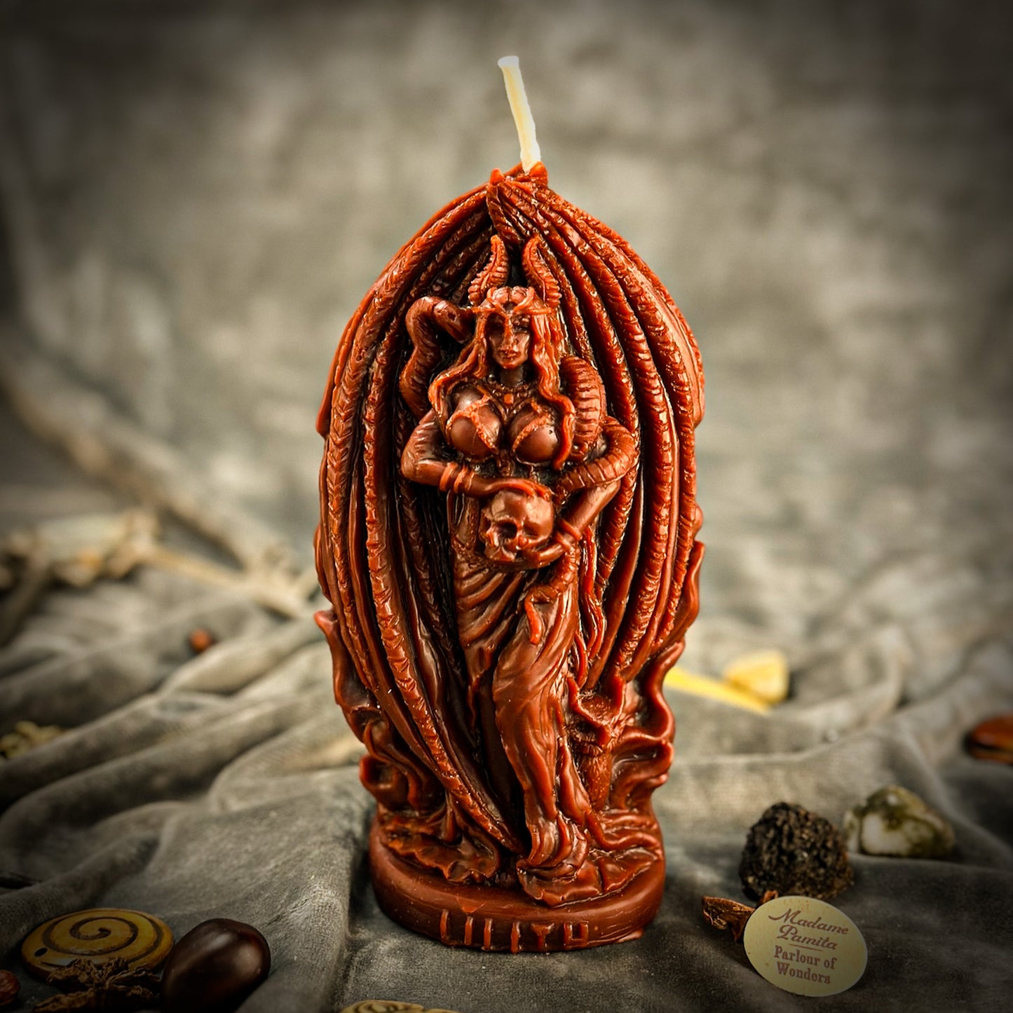 Brown Lilith Candle 