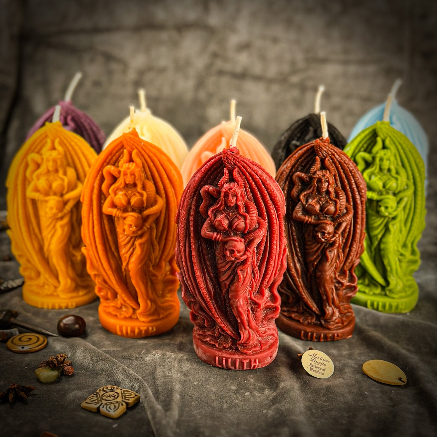 Beeswax Lilith Feminine Empowerment Spell Candle