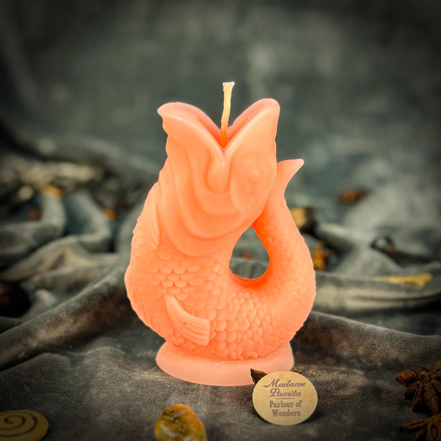 Pink Magic Fish Candle