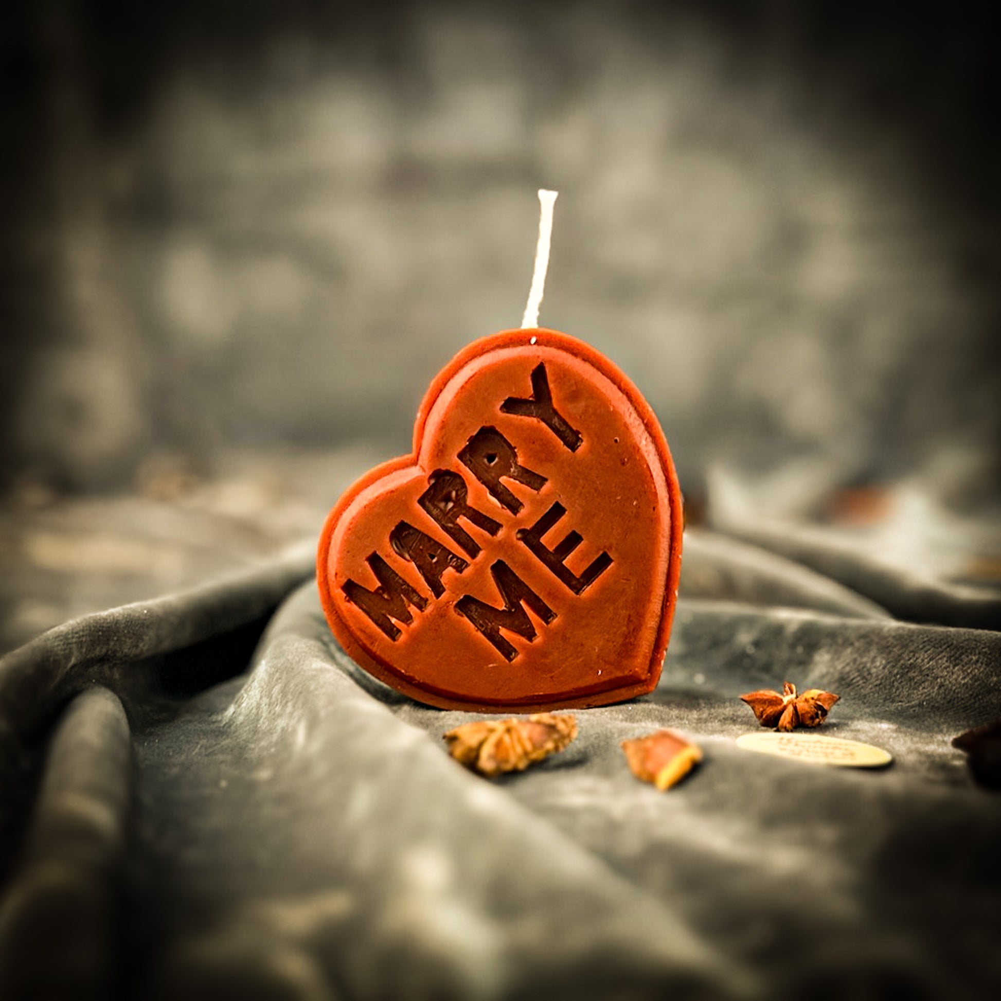 Brown Marry Me Candle 