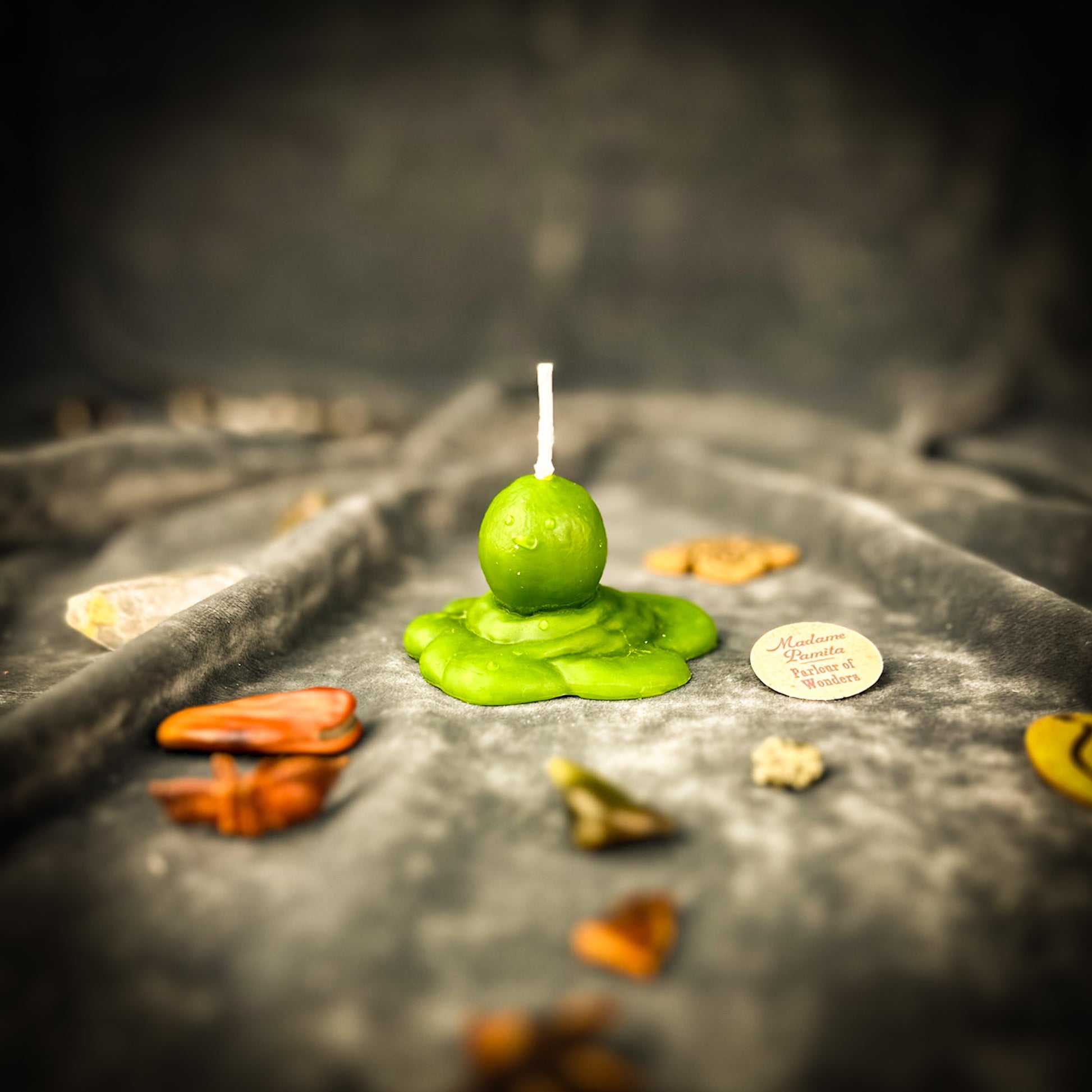 Green Melting Snowman