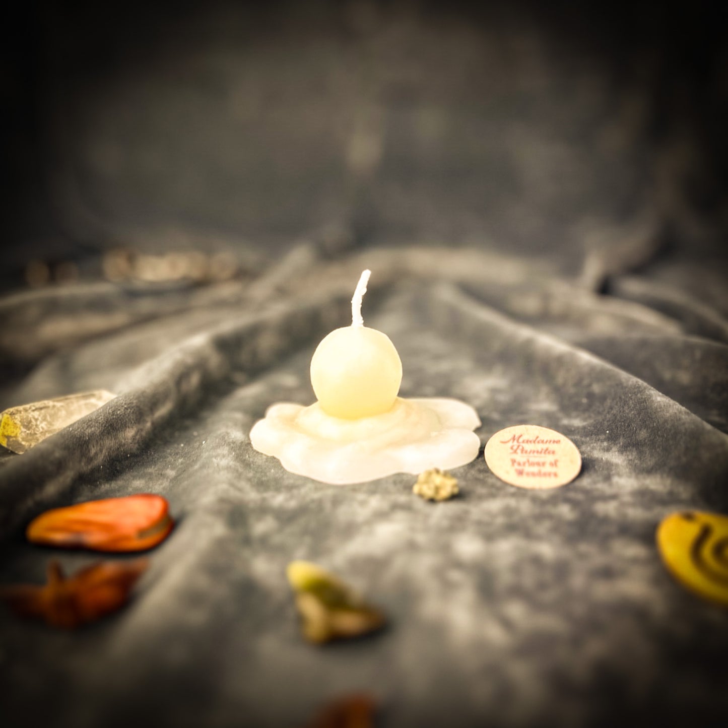 White Melting Snowman Candle