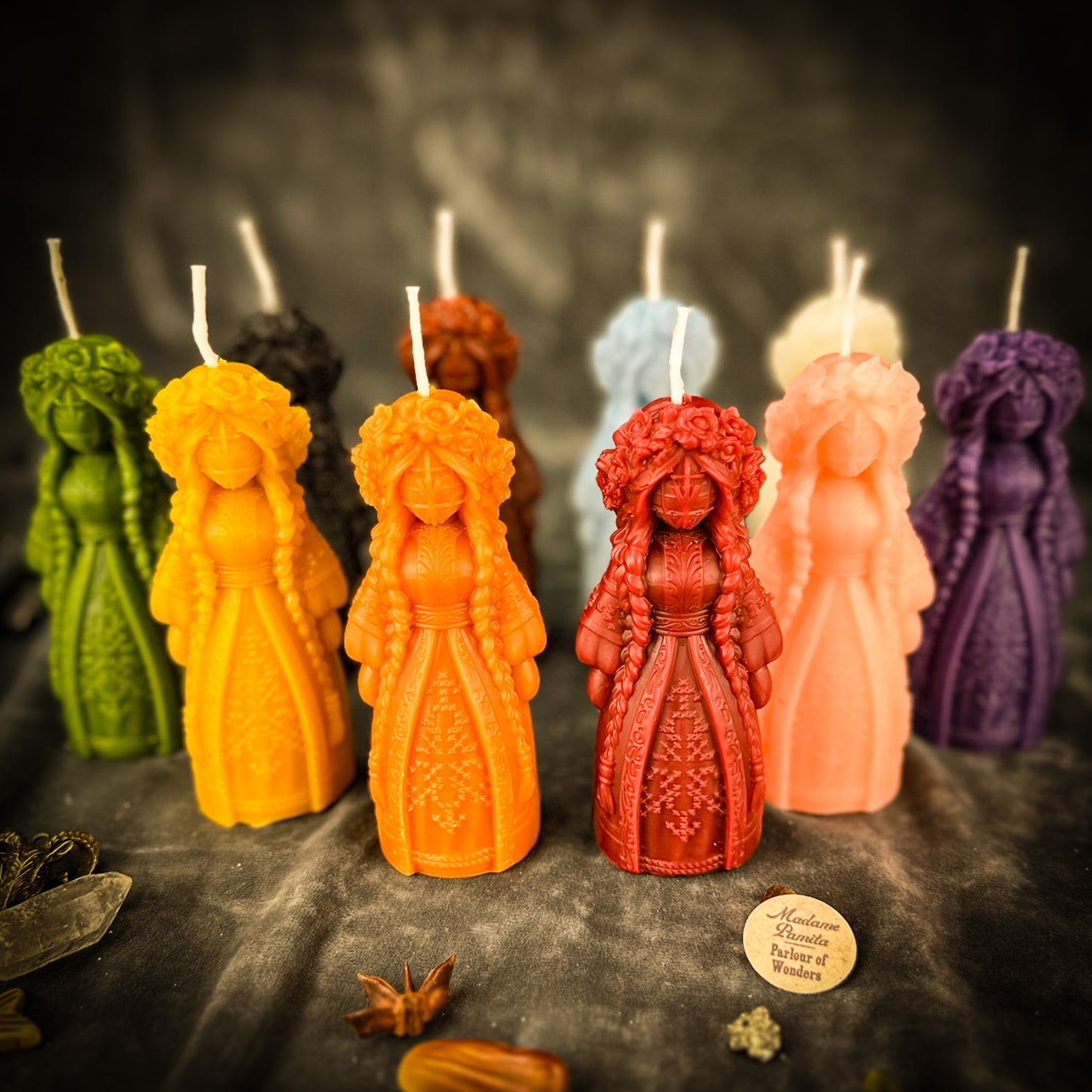 Beeswax Perperuna Goddess of Rain Spell Candle