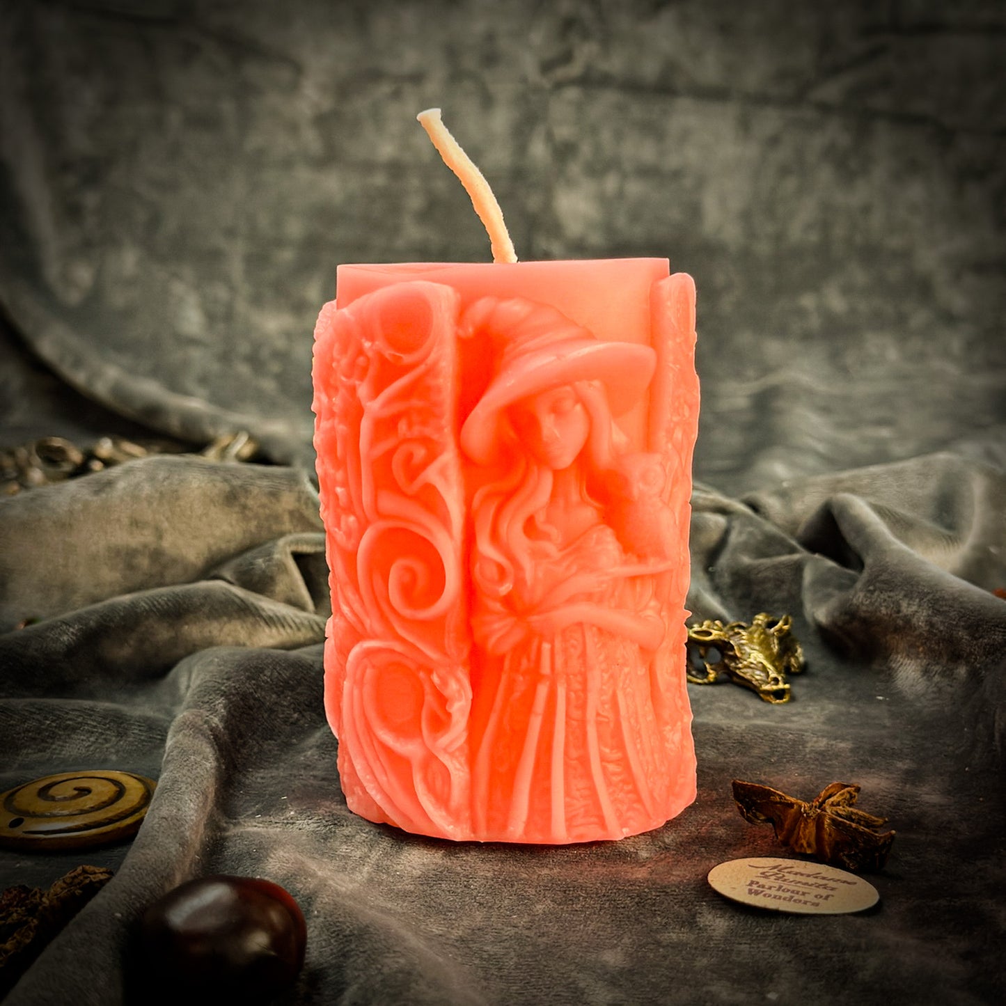 Pink Beeswax Pillars of Witchcraft Spell Candle - Love