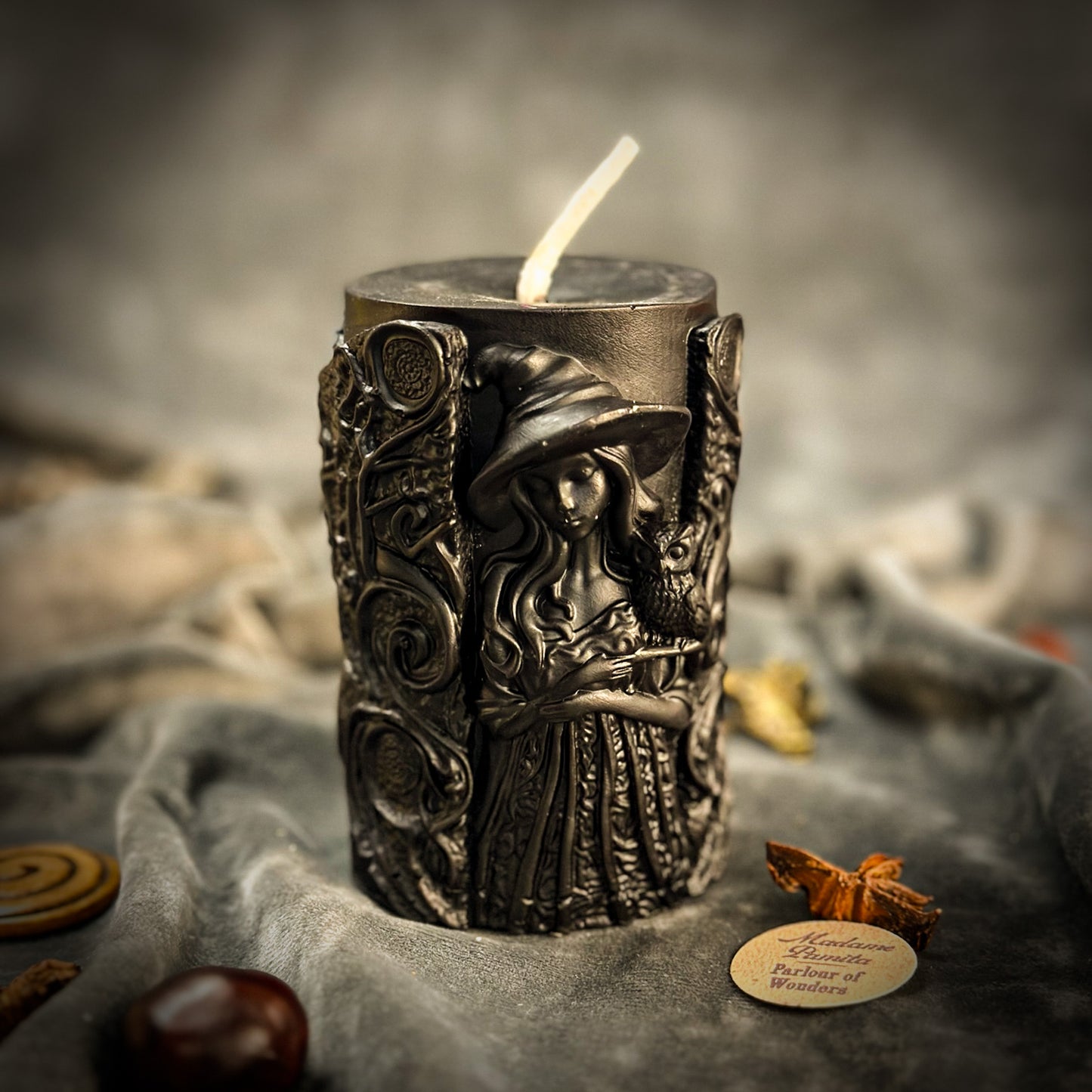 Black Pillars of Witchcraft Candle - Love