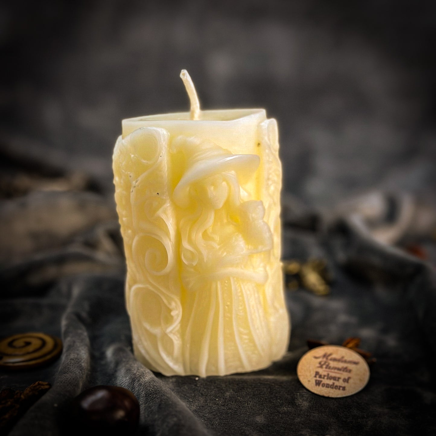 White Pillars of Witchcraft Candle - Love