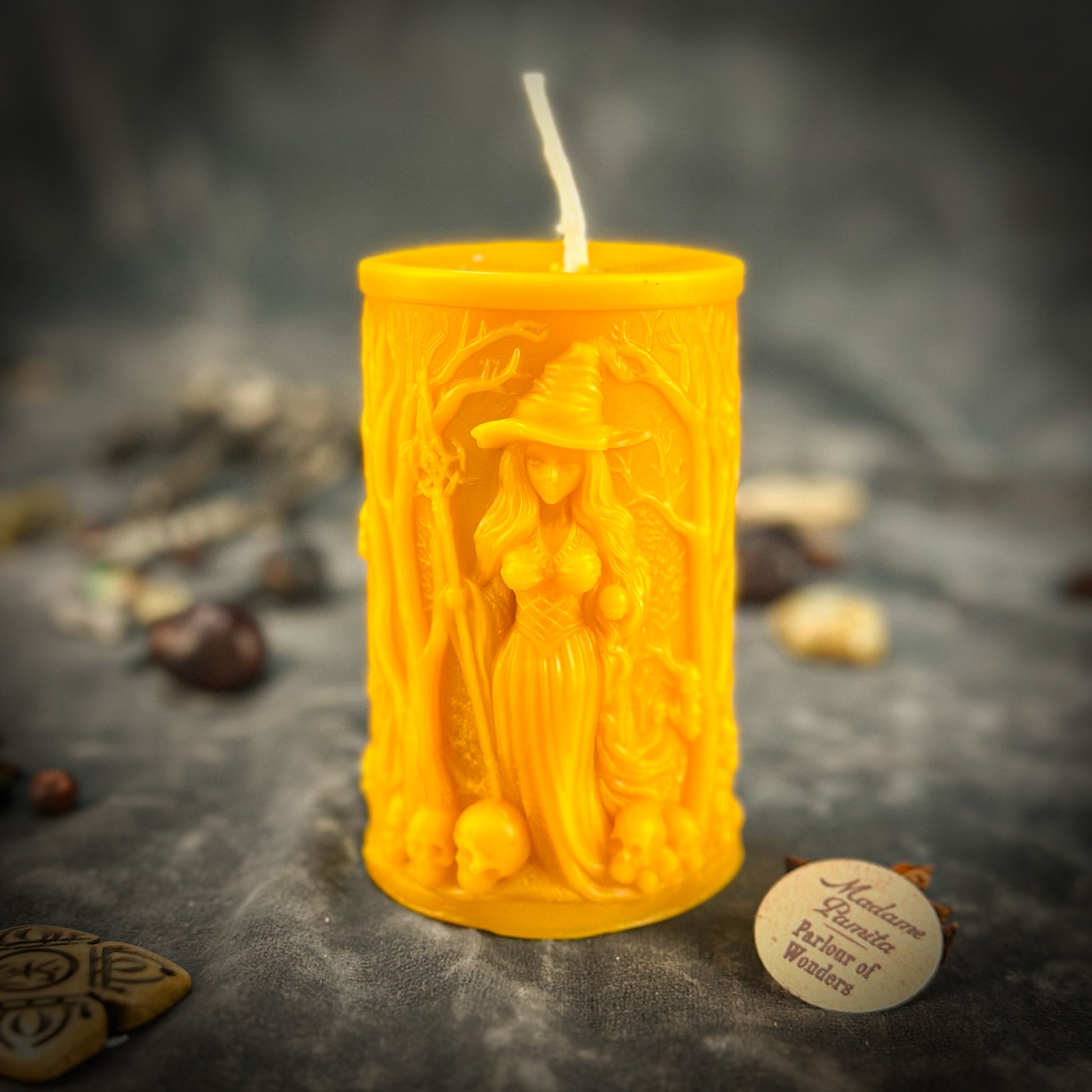 Pillars of Witchcraft Candle Wisdom Yellow