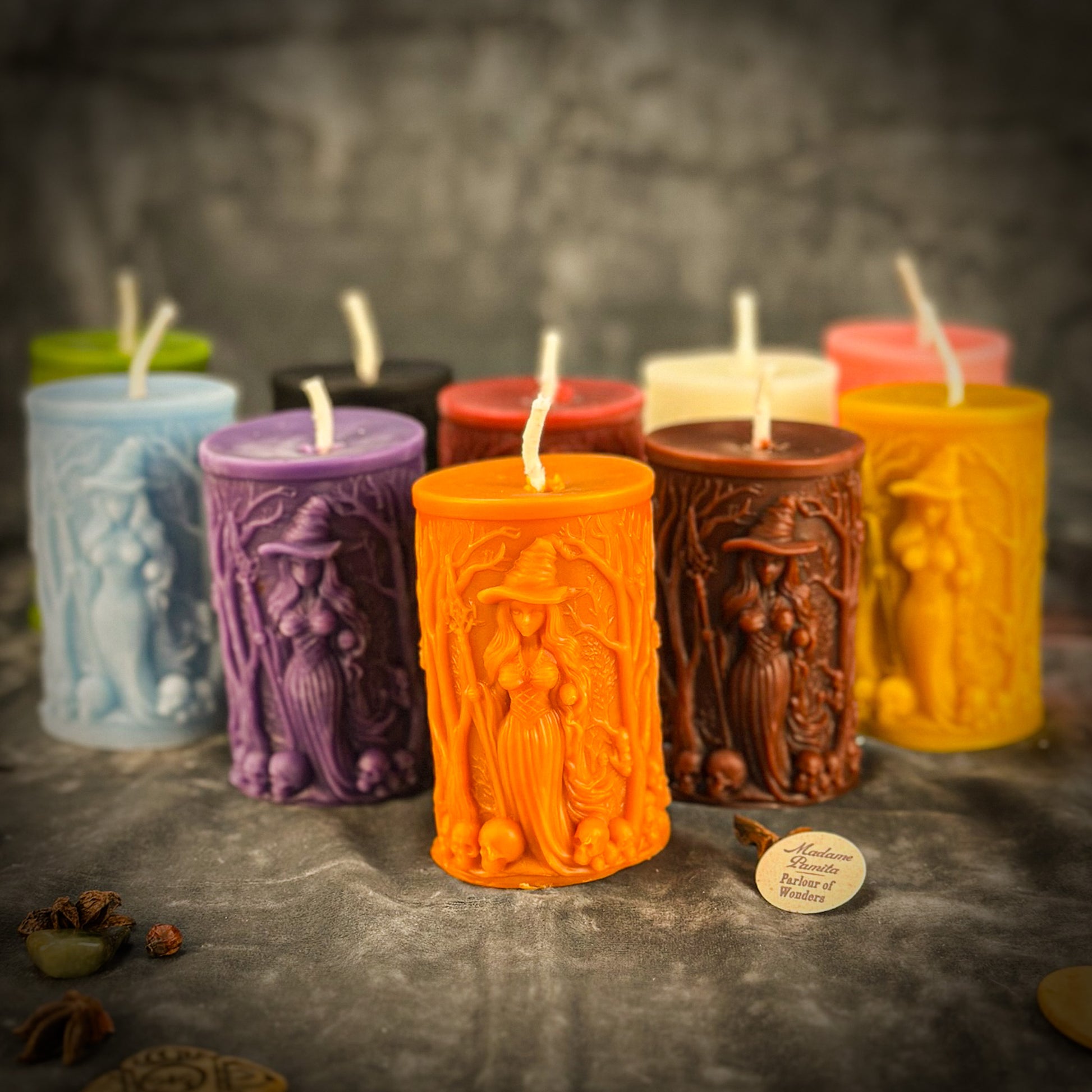 Beeswax Pillars of Witchcraft Spell Candle - Wisdom