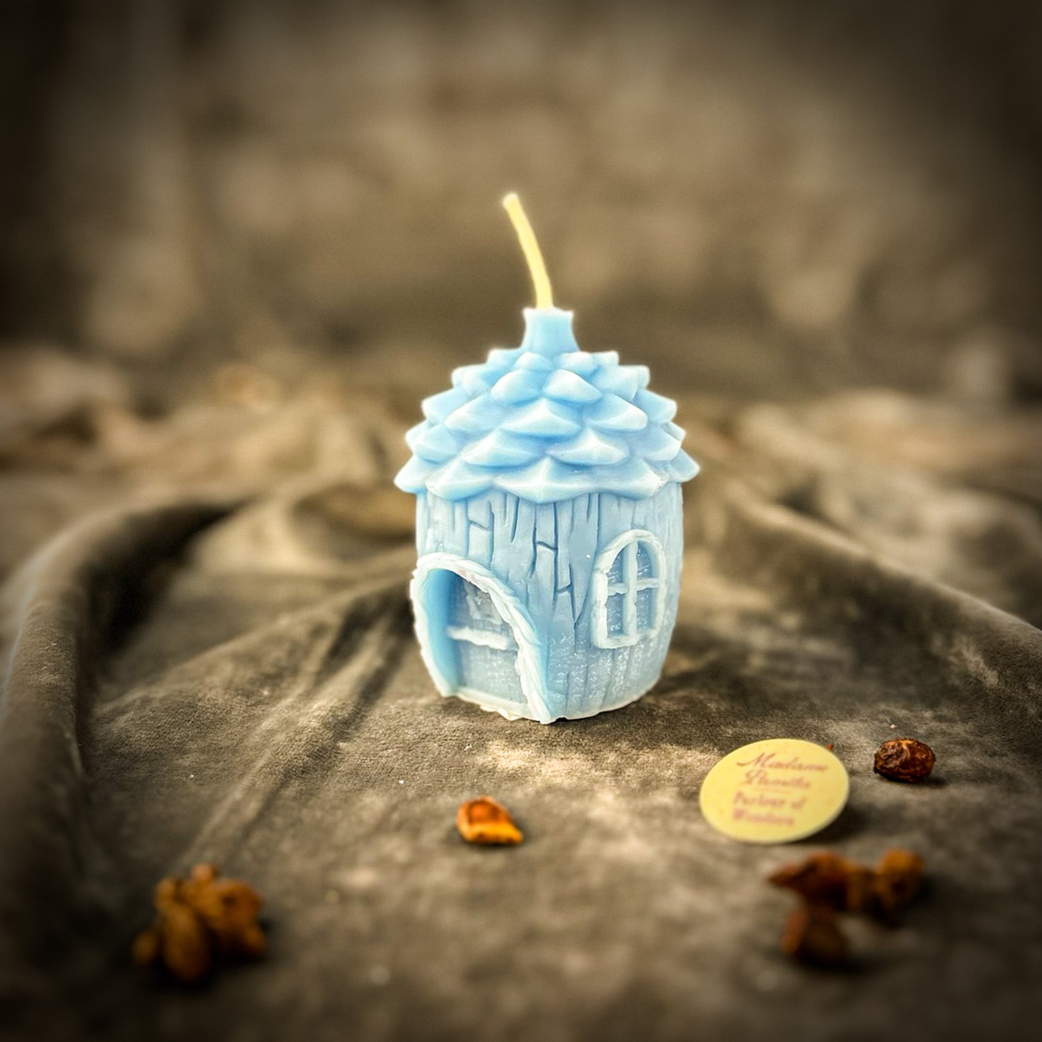Beeswax Pinecone of Protection Fairy Hut Candle - Parlour of Wonders