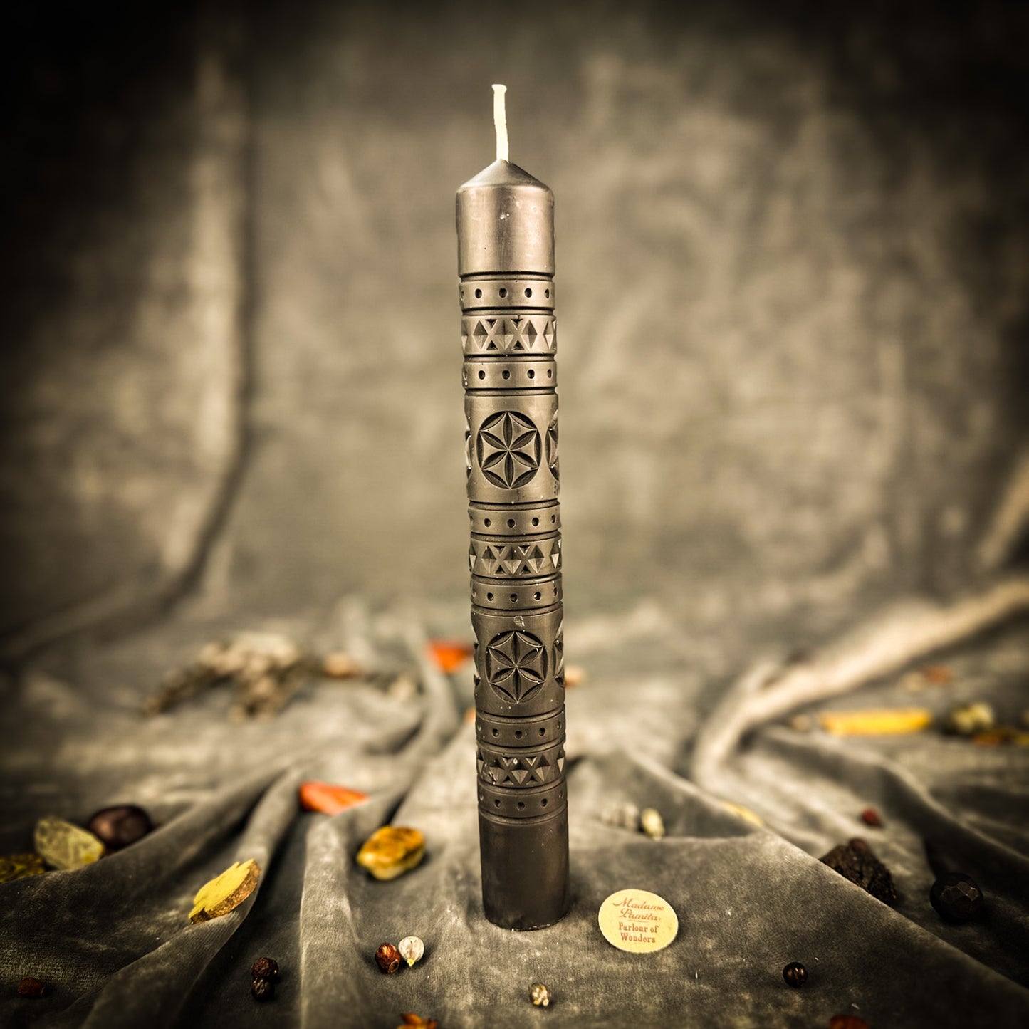 Beeswax Rozetka Six Petal Rosette Pillar Candle