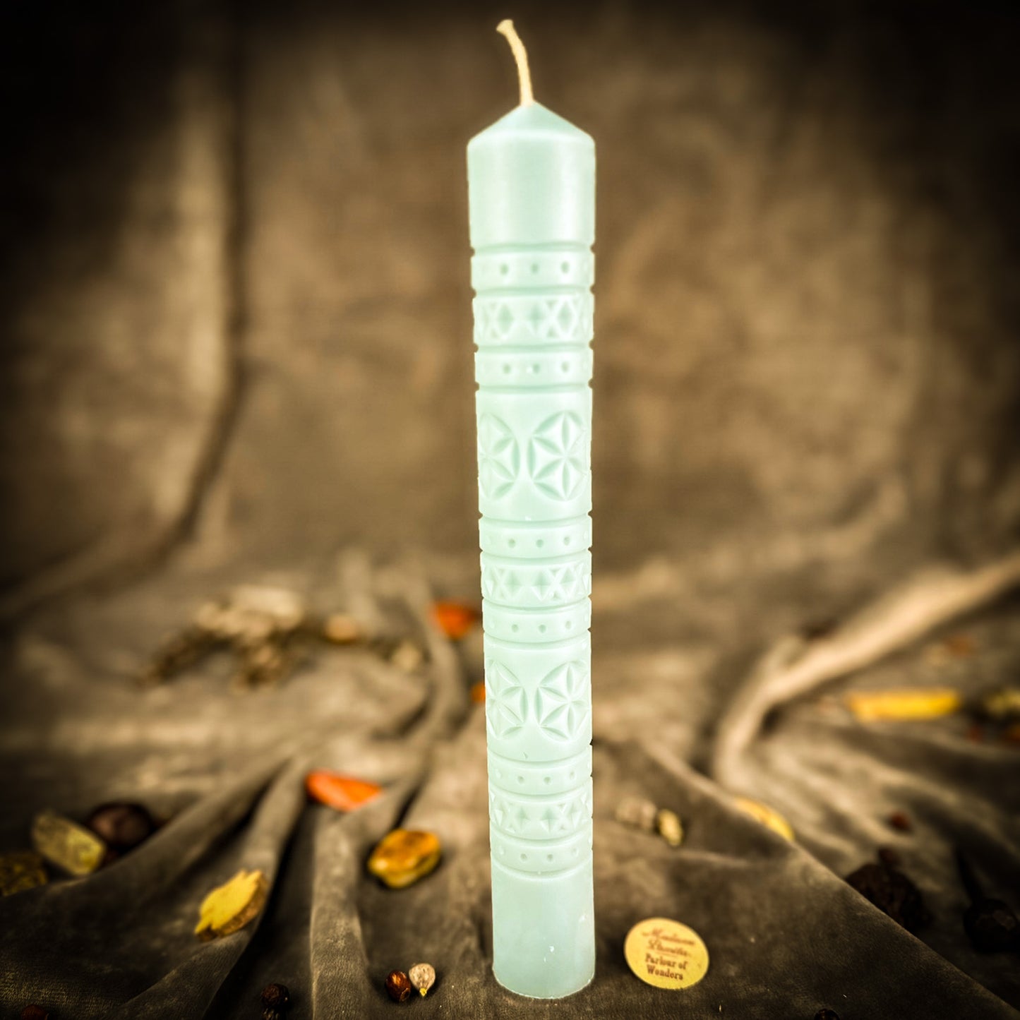 Beeswax Rozetka Six Petal Rosette Pillar Candle