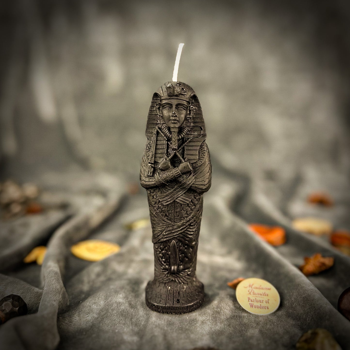 Beeswax Sacred Egyptian Mummy Spell Candle Black