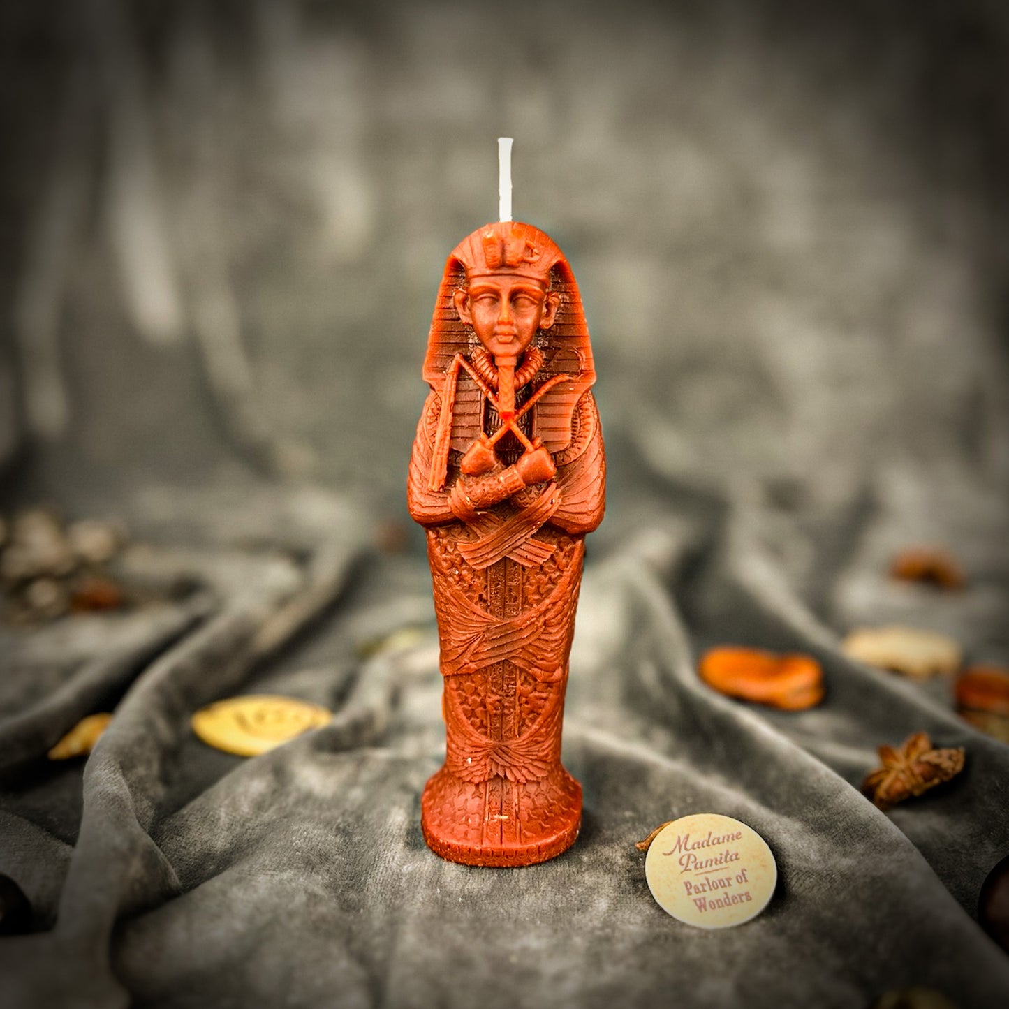 Brown Sacred Egyptian Mummy Spell Candle