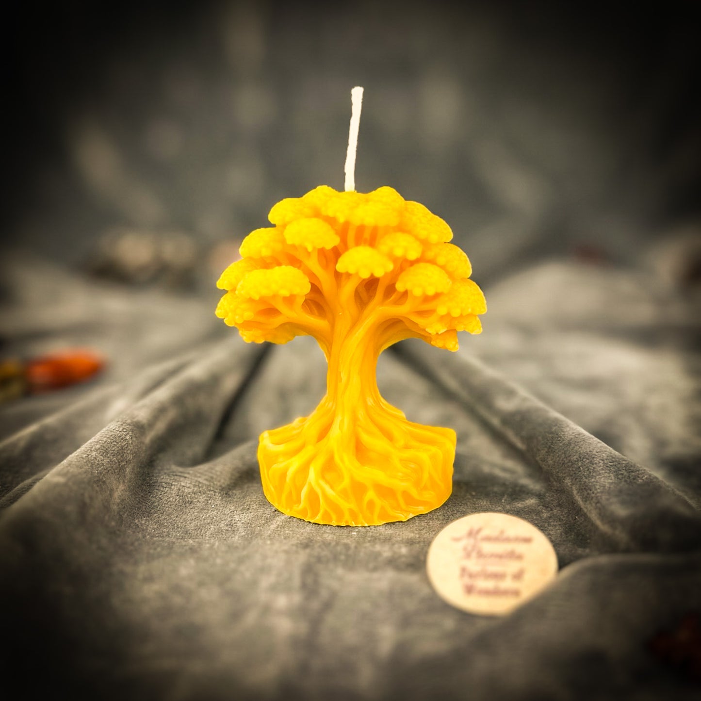Beeswax Shamanic World Tree Spell Candle