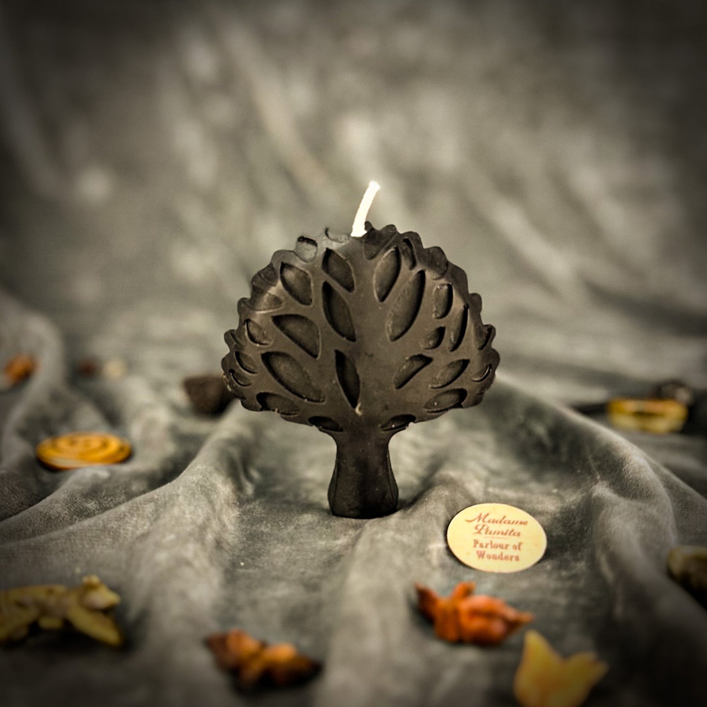 Black Cosmic Tree Spell Candle