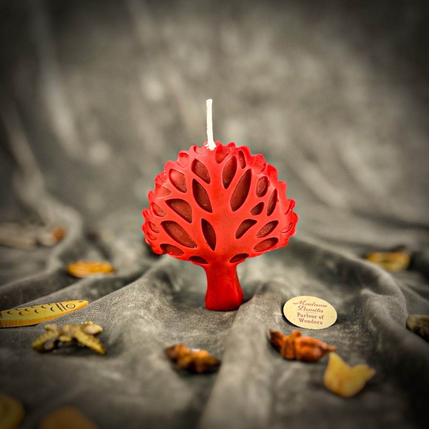 Red Beeswax Cosmic Candle