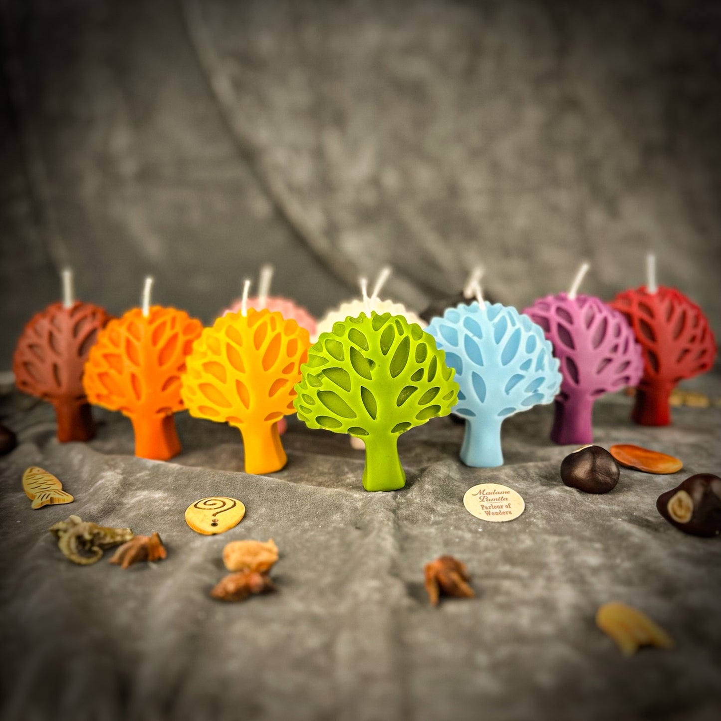 Beeswax Cosmic Tree Spell Candle