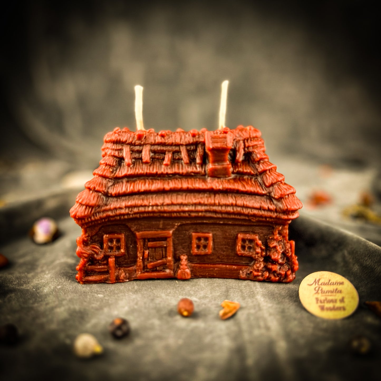 Brown Slavic Khata Blessing Candle