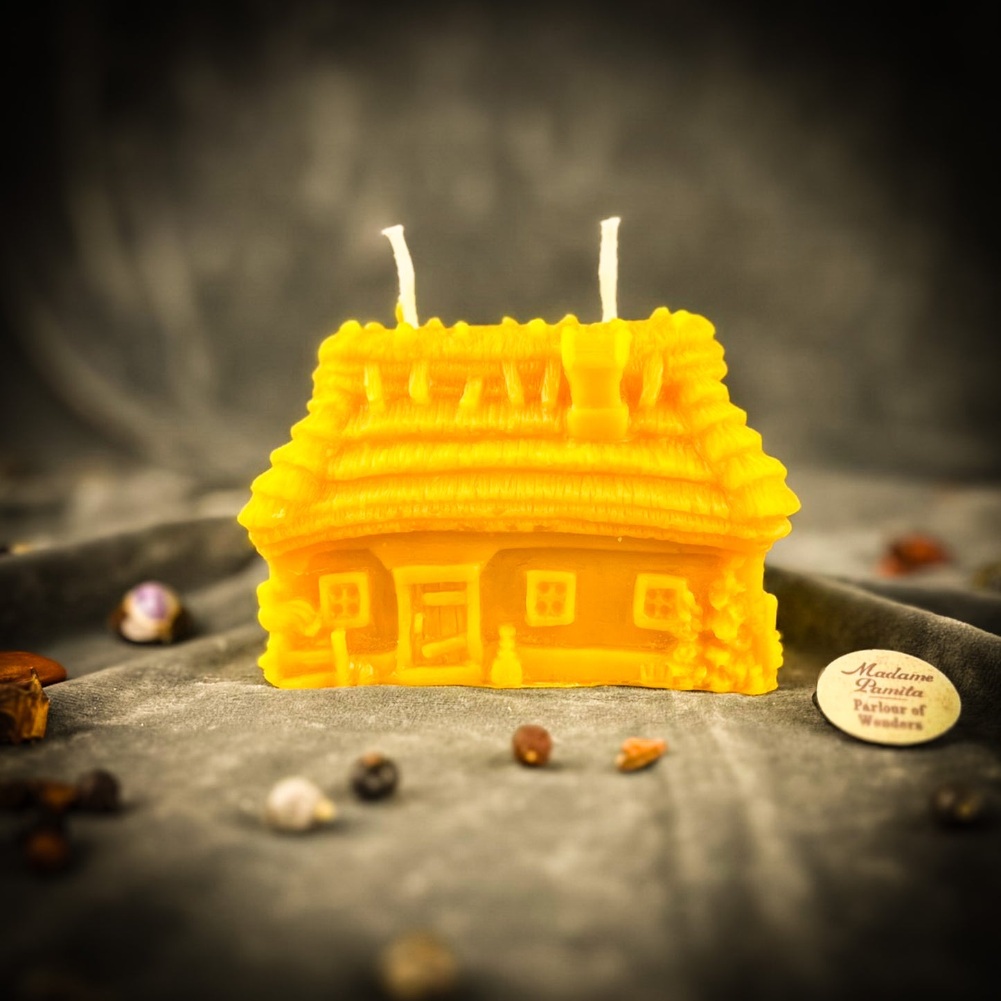 Yellow Slavic Khata Family Blessing Spell Candle