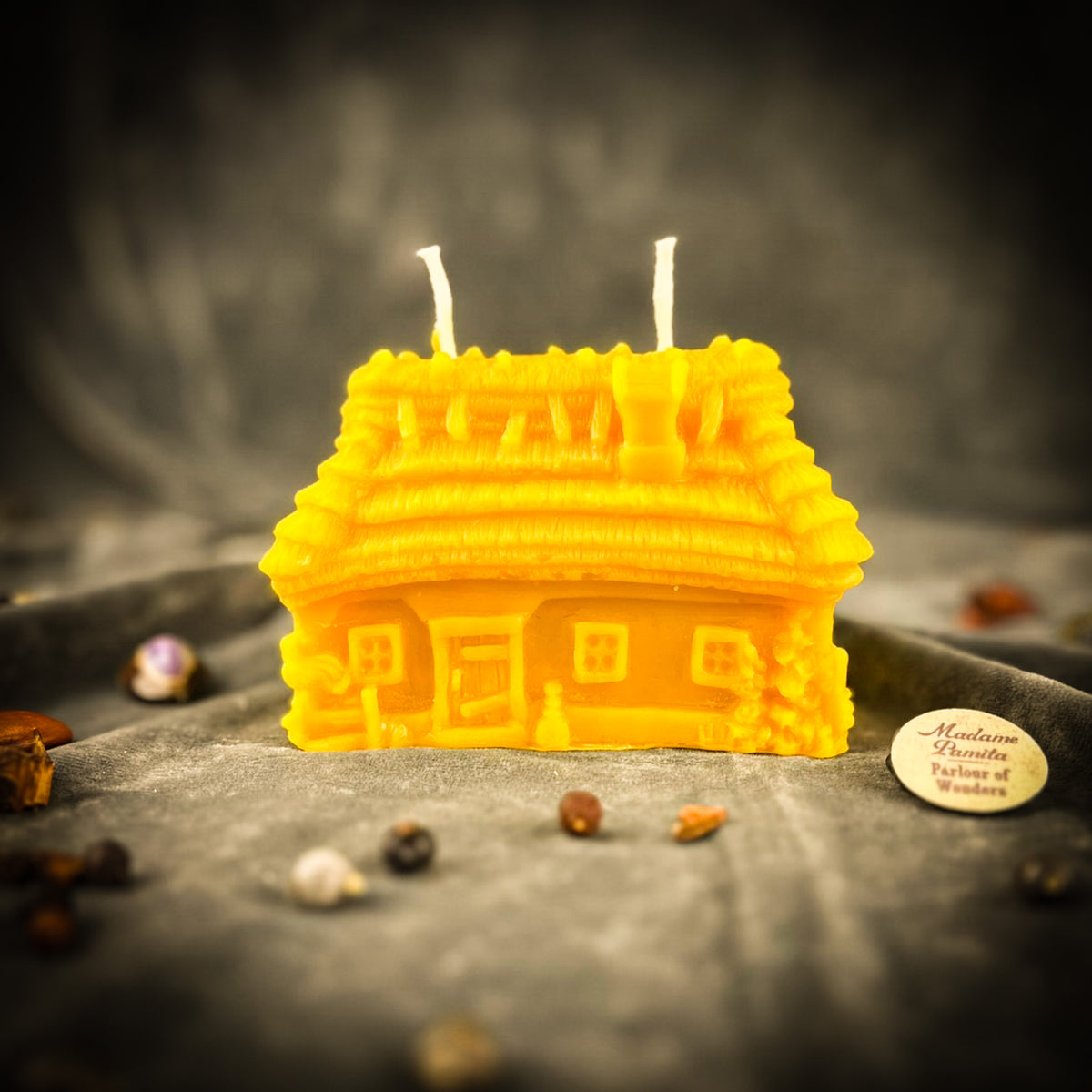Yellow Slavic Khata Family Blessing Spell Candle
