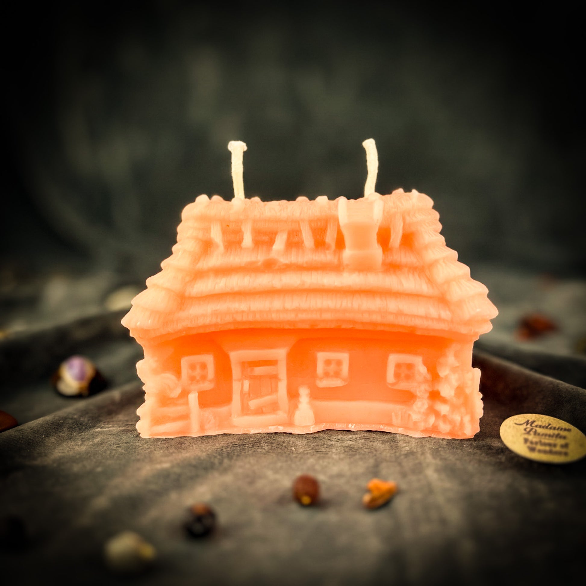 Pink Beeswax Slavic Khata Family Blessing Spell Candle