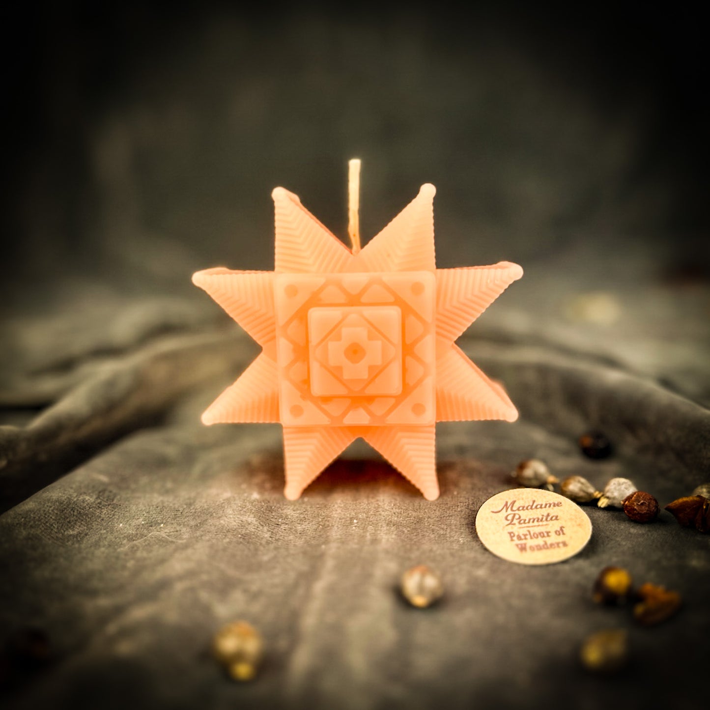 Pink Ruzha Sunburst Candle
