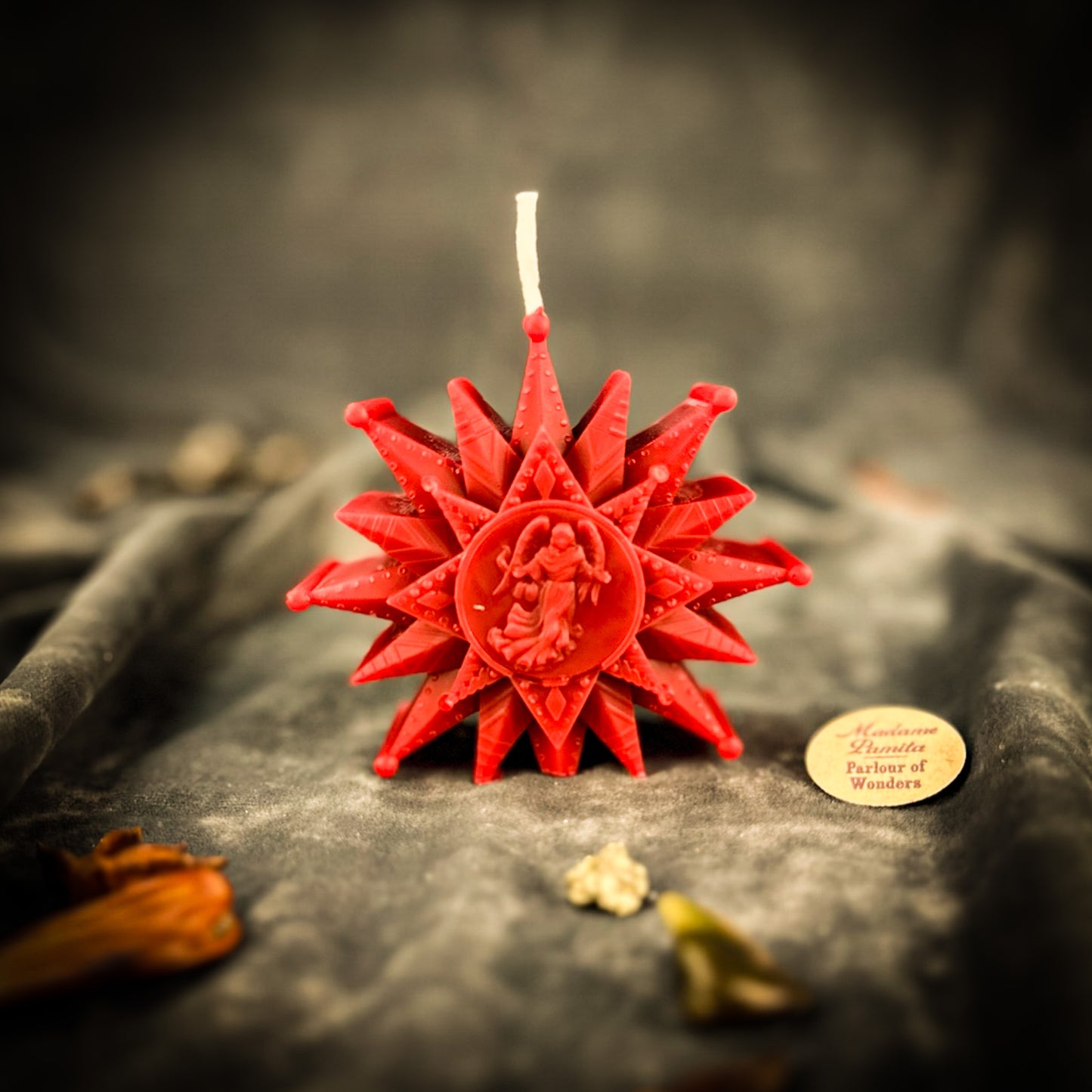 Red Slavic Zirka Winter Star Spell Candle