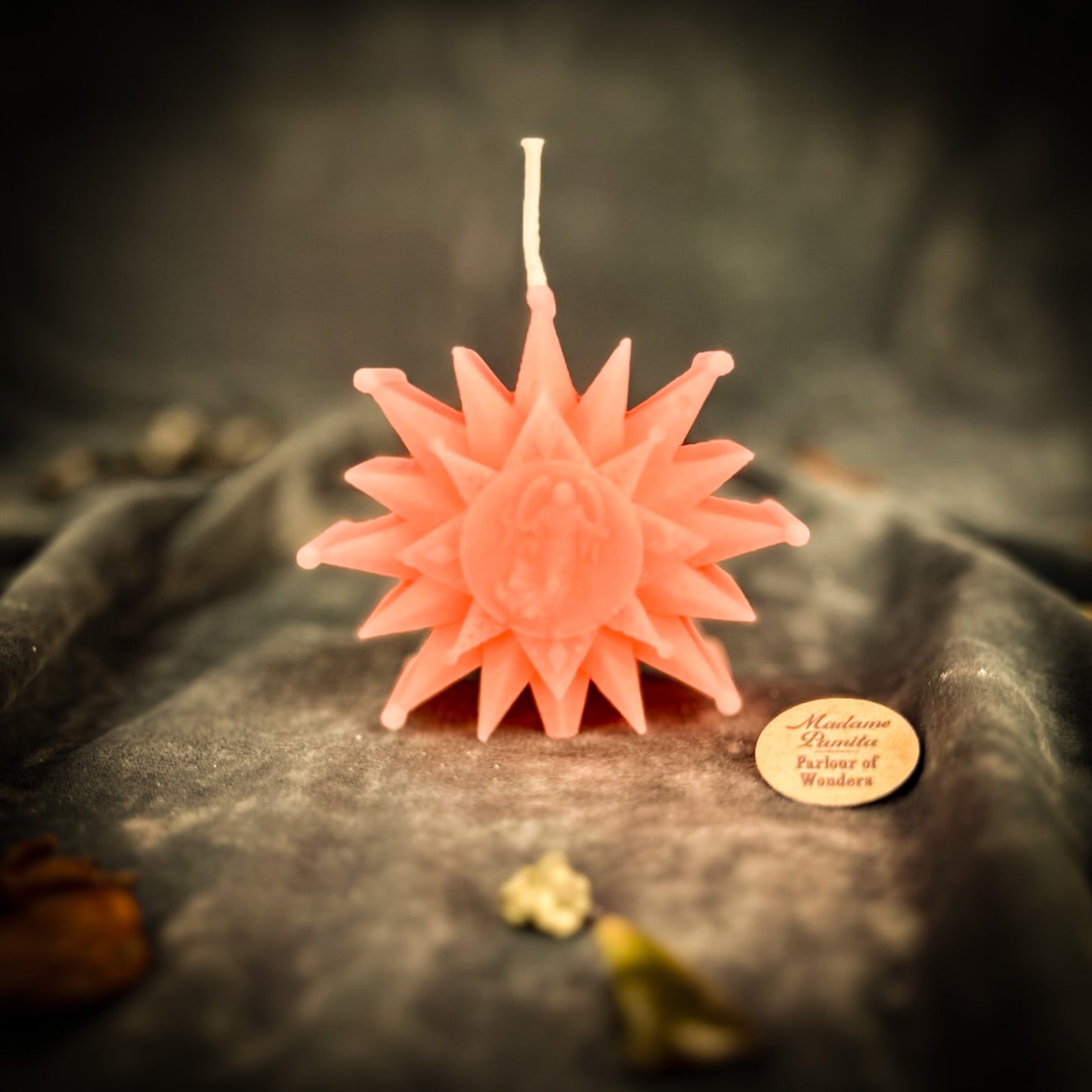 Pink Zirka Winter Star Spell Candle