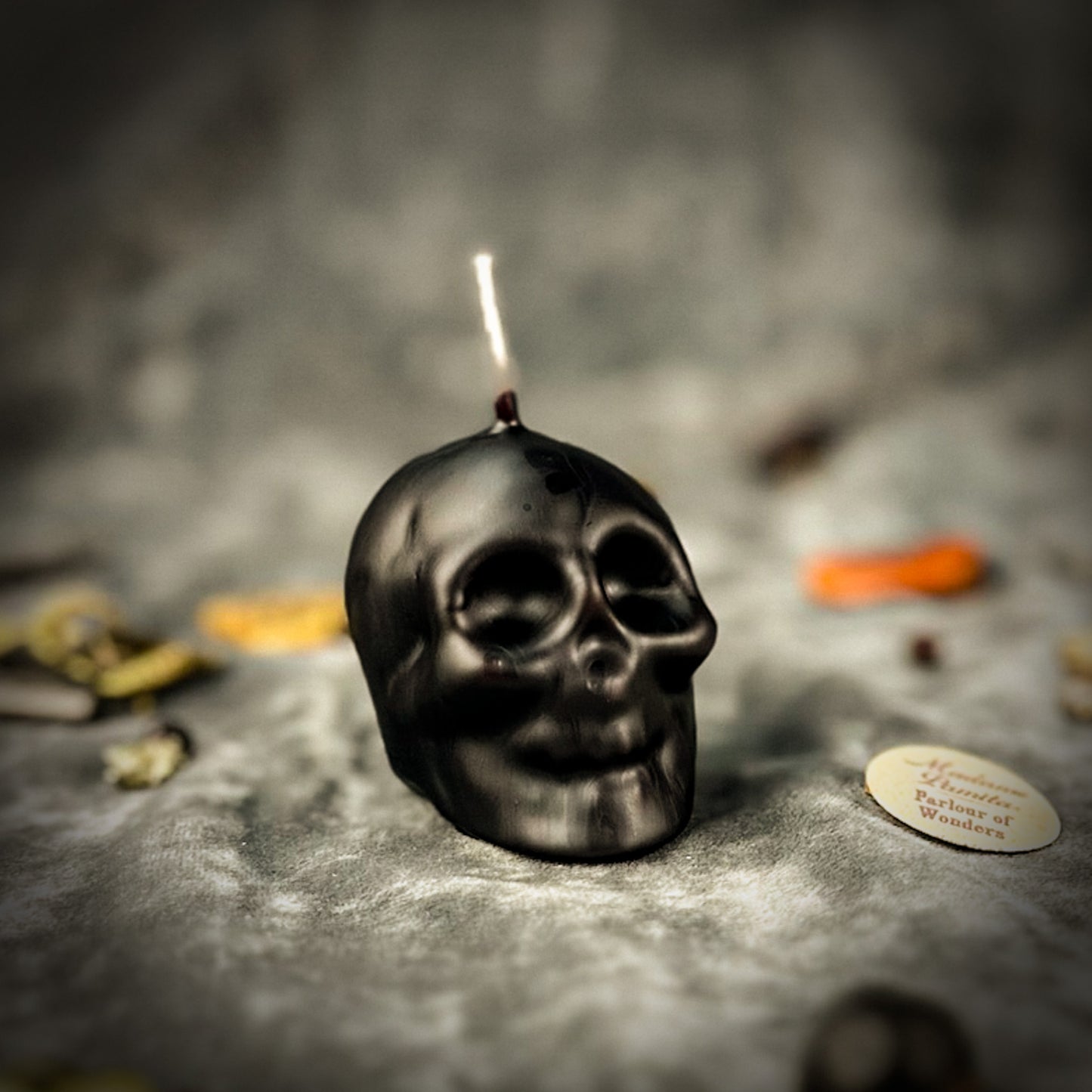 Beeswax Return to Sender Small Skull Spell Candle
