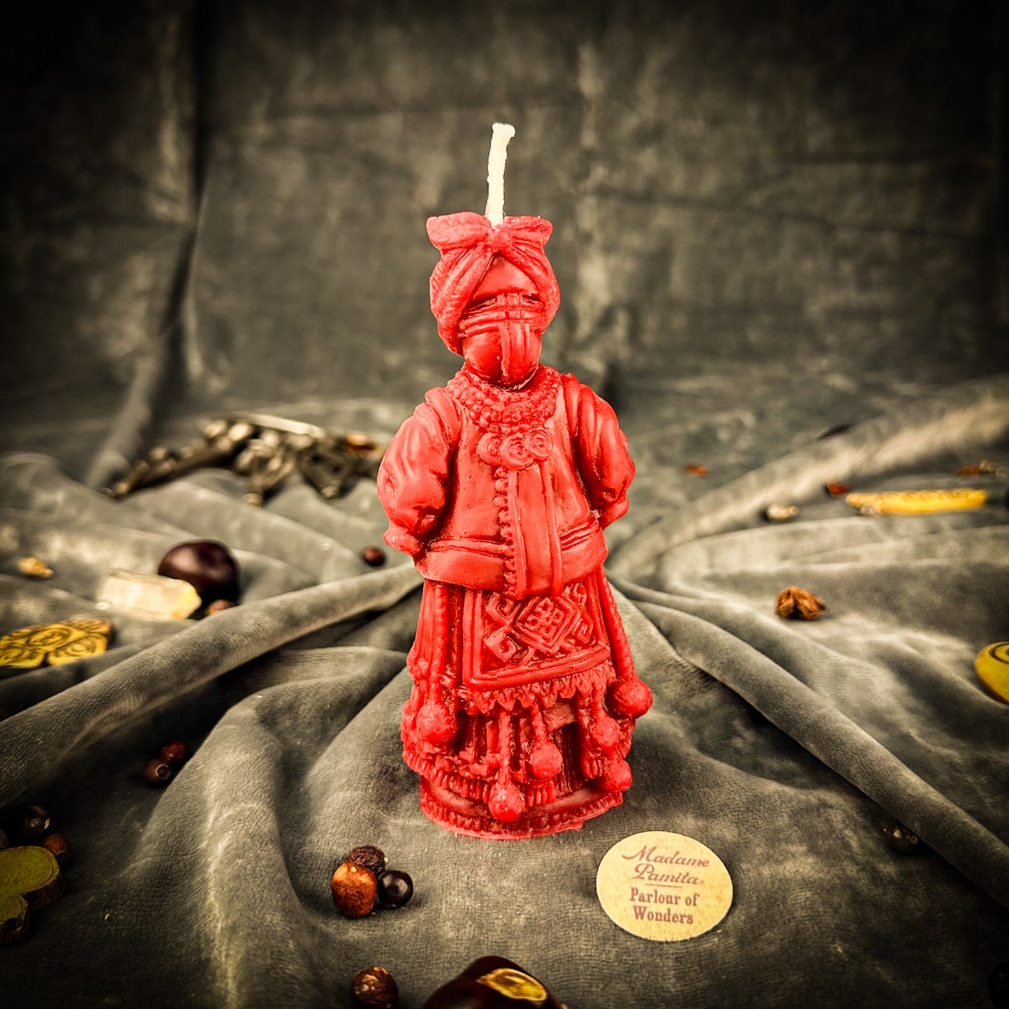 Beeswax Solokha Witch of Attraction Spell Candle
