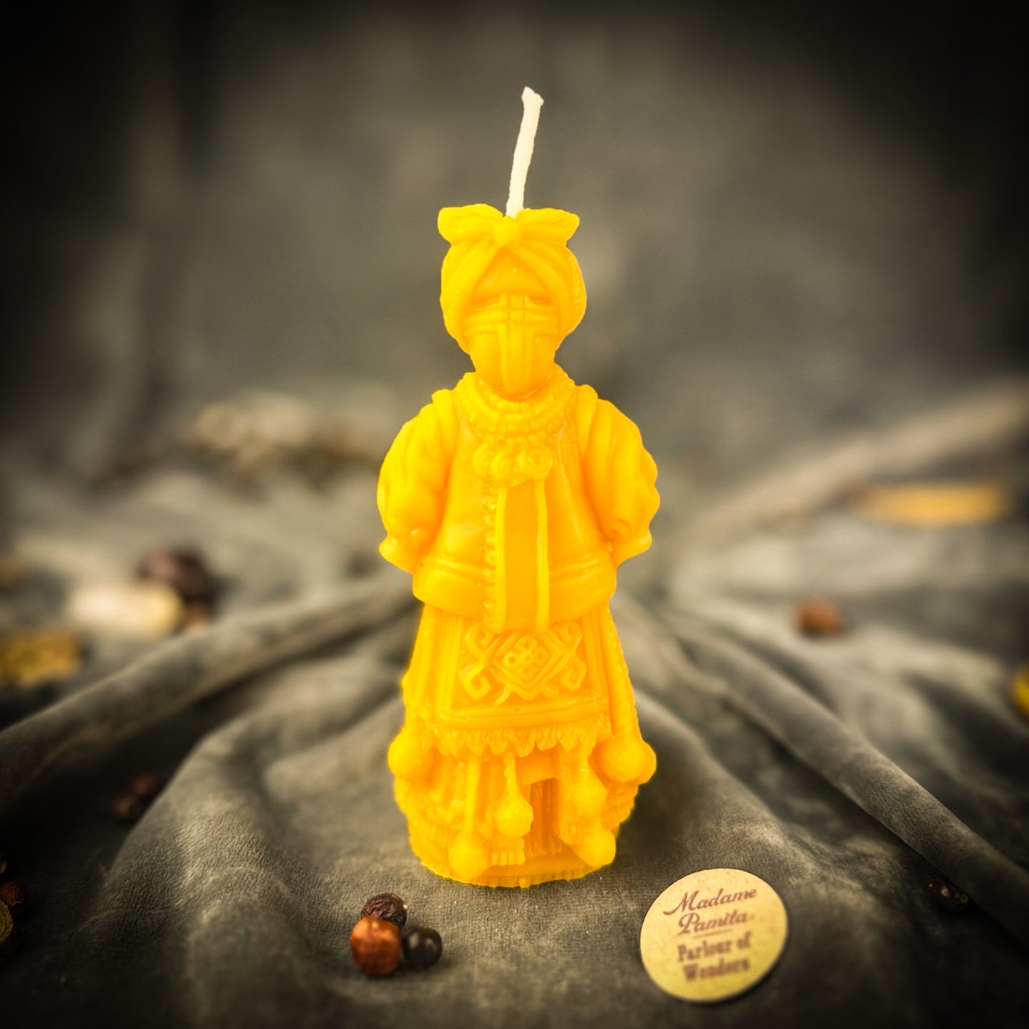 Beeswax Solokha Witch of Attraction Spell Candle