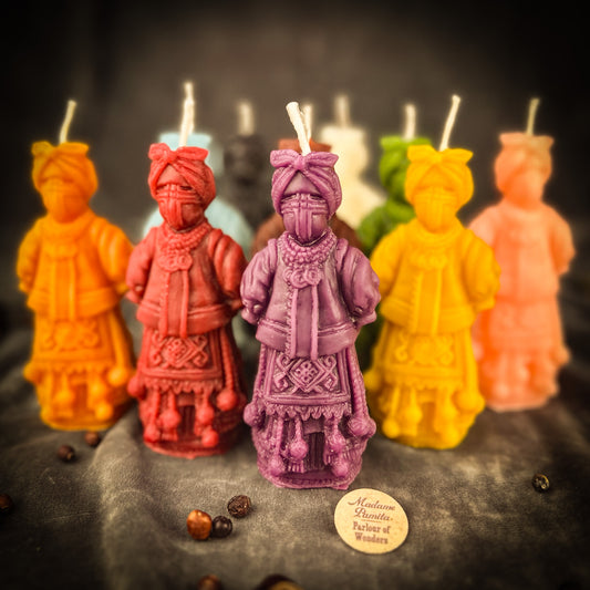 Beeswax Solokha Witch of Attraction Spell Candle