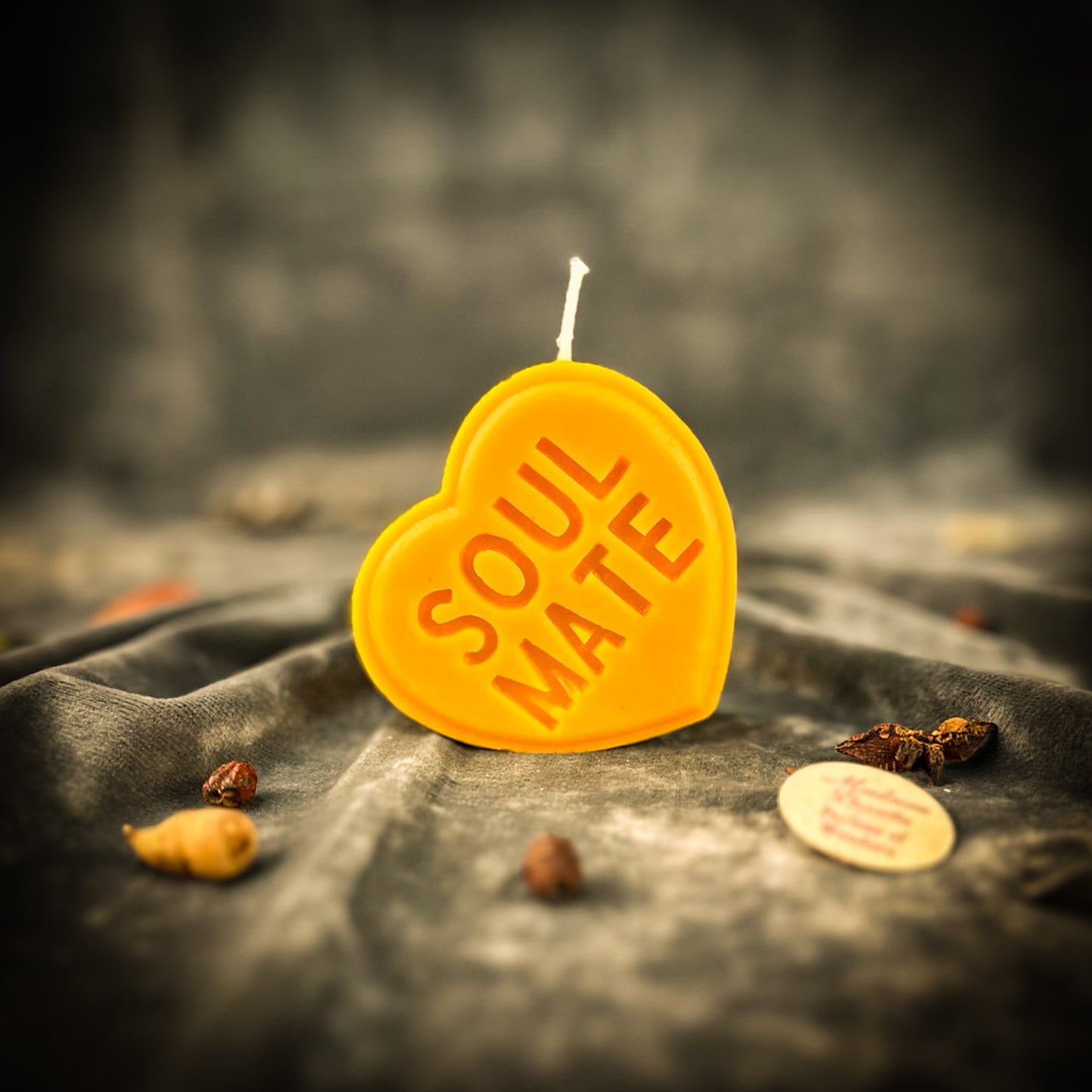 Yellow Beeswax Soul Mate Spell Candle - Deep Connection Magic