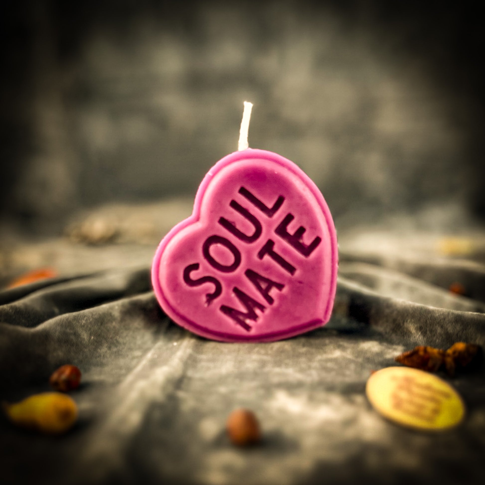 Purple Beeswax Soul Mate Spell Candle - Deep Connection Magic