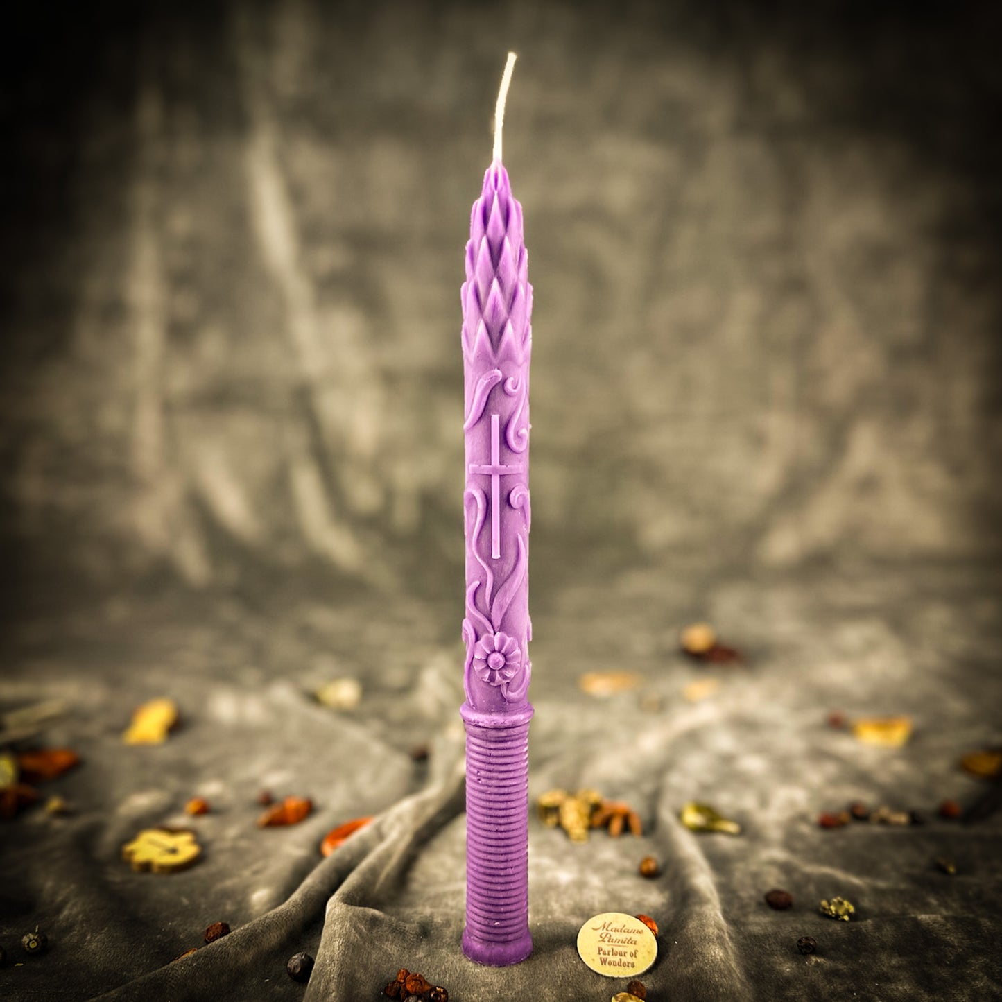 Stritennya Asparagus Candlemas Taper Candle Spell Kit - Renewal & Protection