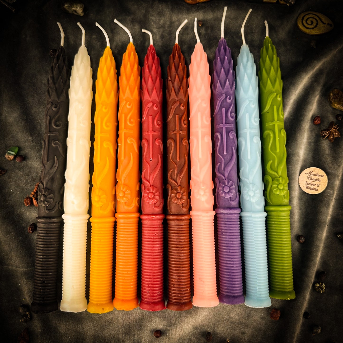 Stritennya Asparagus Candlemas Taper Candle Spell Kit - Renewal & Protection