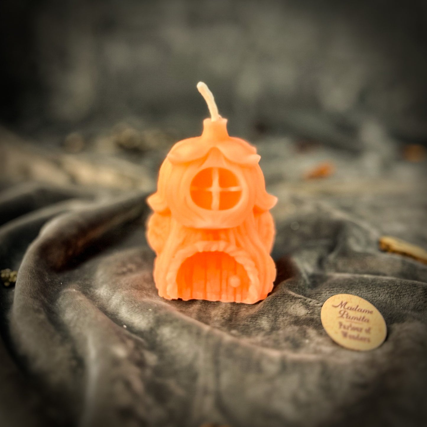 Beeswax Success Sapling Fairy Hut Candle Pink