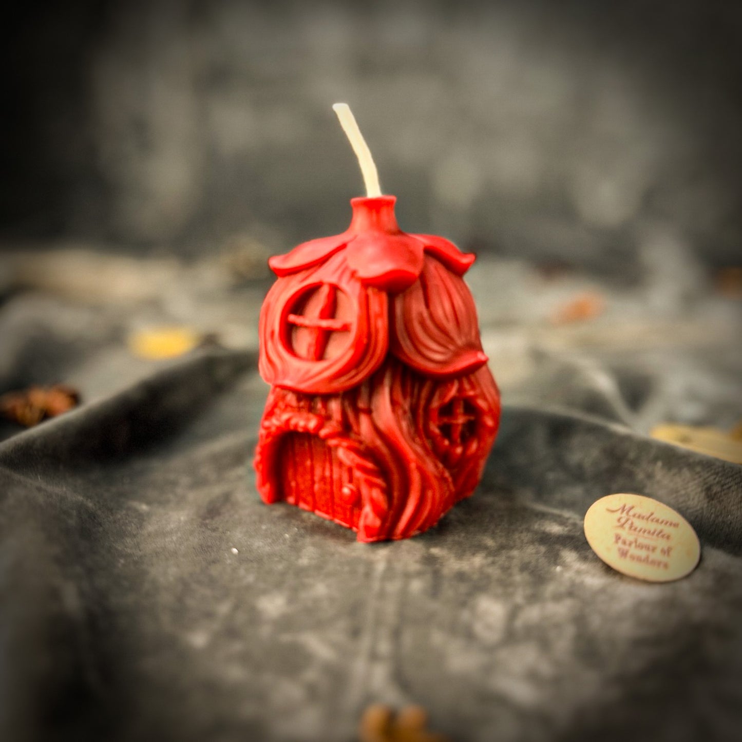Red Success Sapling Fairy Hut Candle