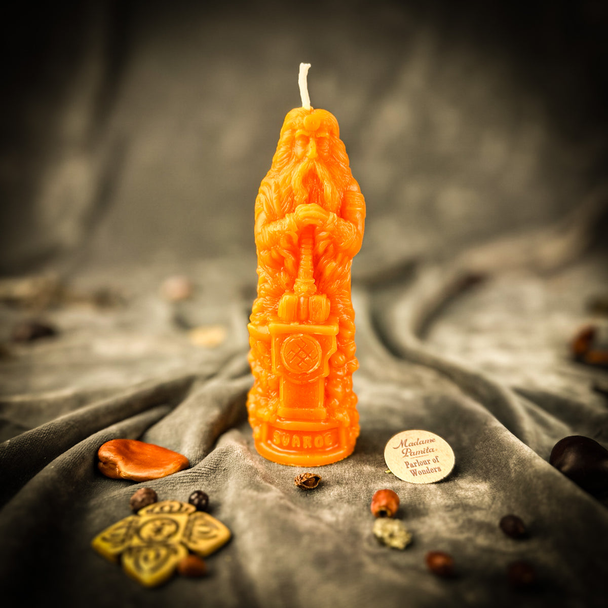 Beeswax Svaroh God Spell Candle | Manifesting, Creativity & Purpose