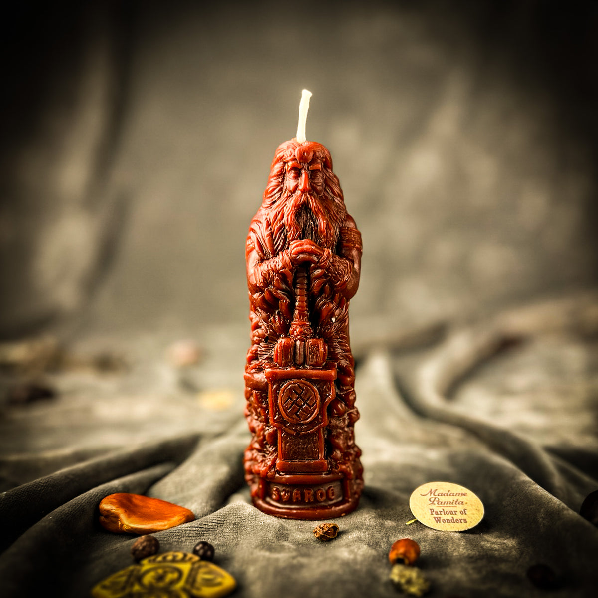 Beeswax Svaroh God Spell Candle | Manifesting, Creativity & Purpose