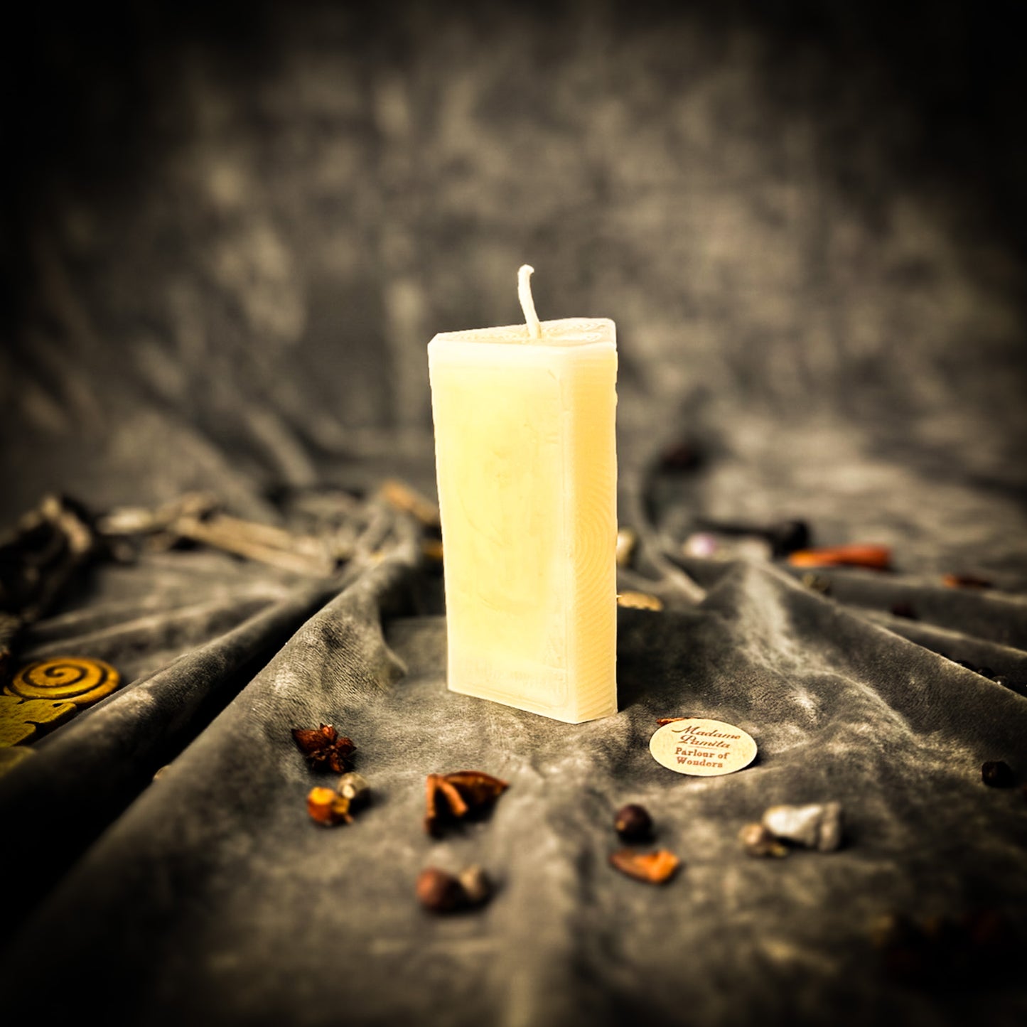 White The Hierophant Tarot Card Spell Candle