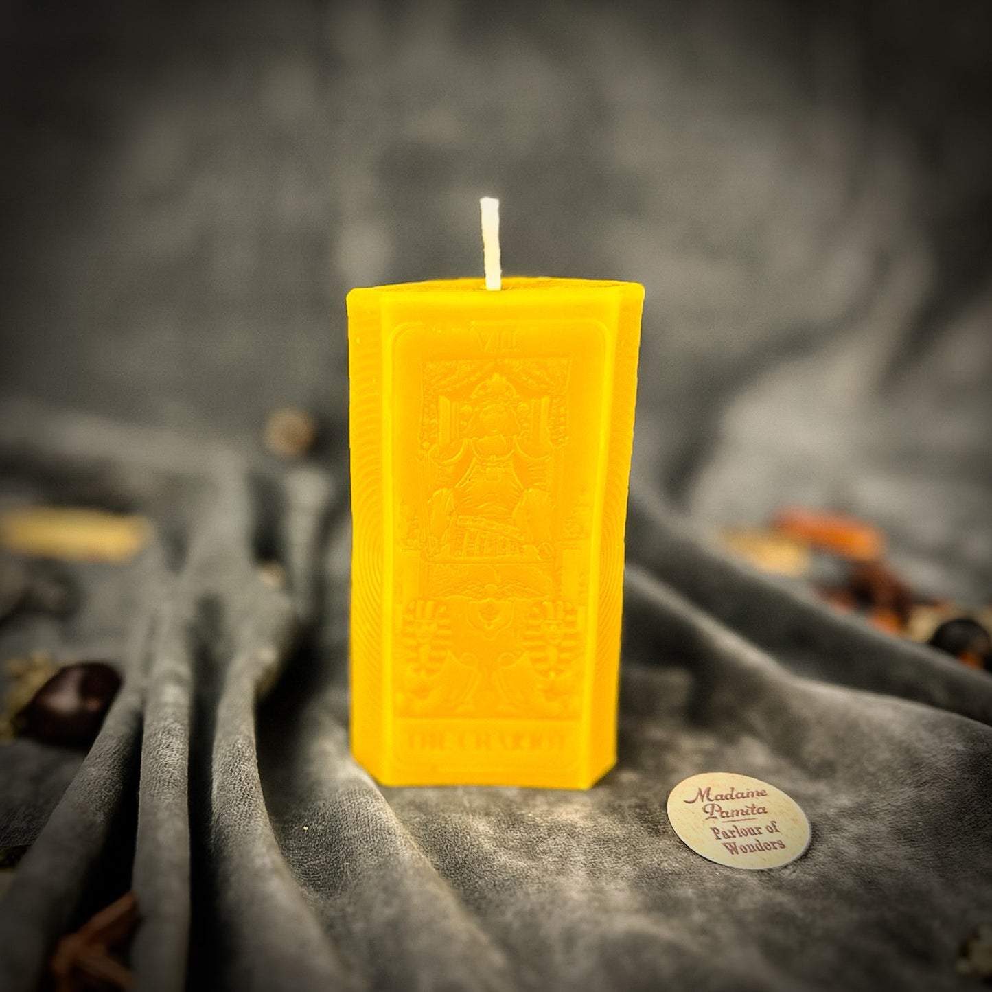 Yellow Beeswax Chariot Tarot 