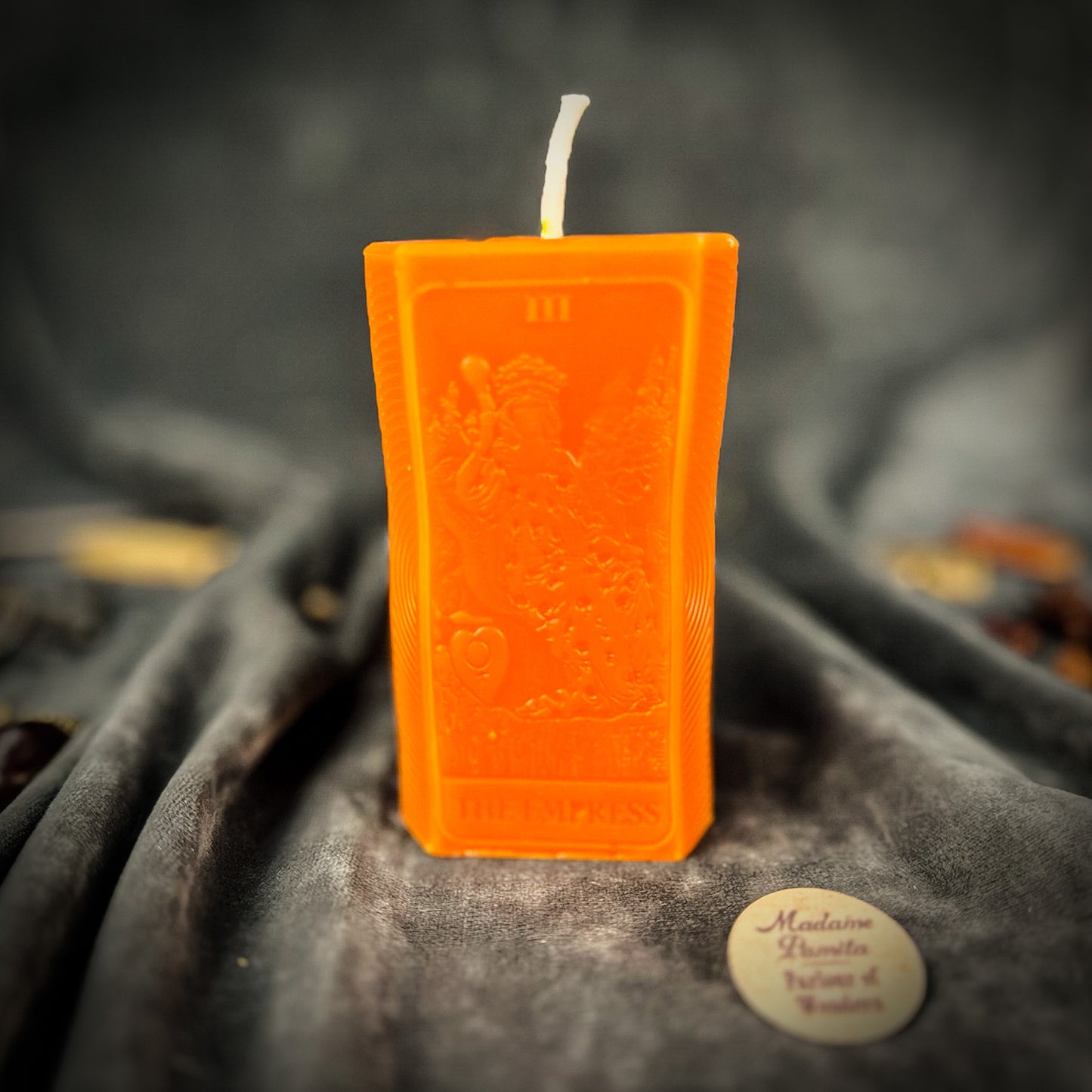 Orange Empress Tarot Candle 