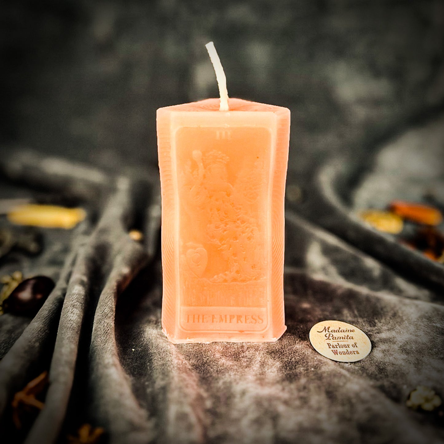 Pink The Empress Tarot Candle